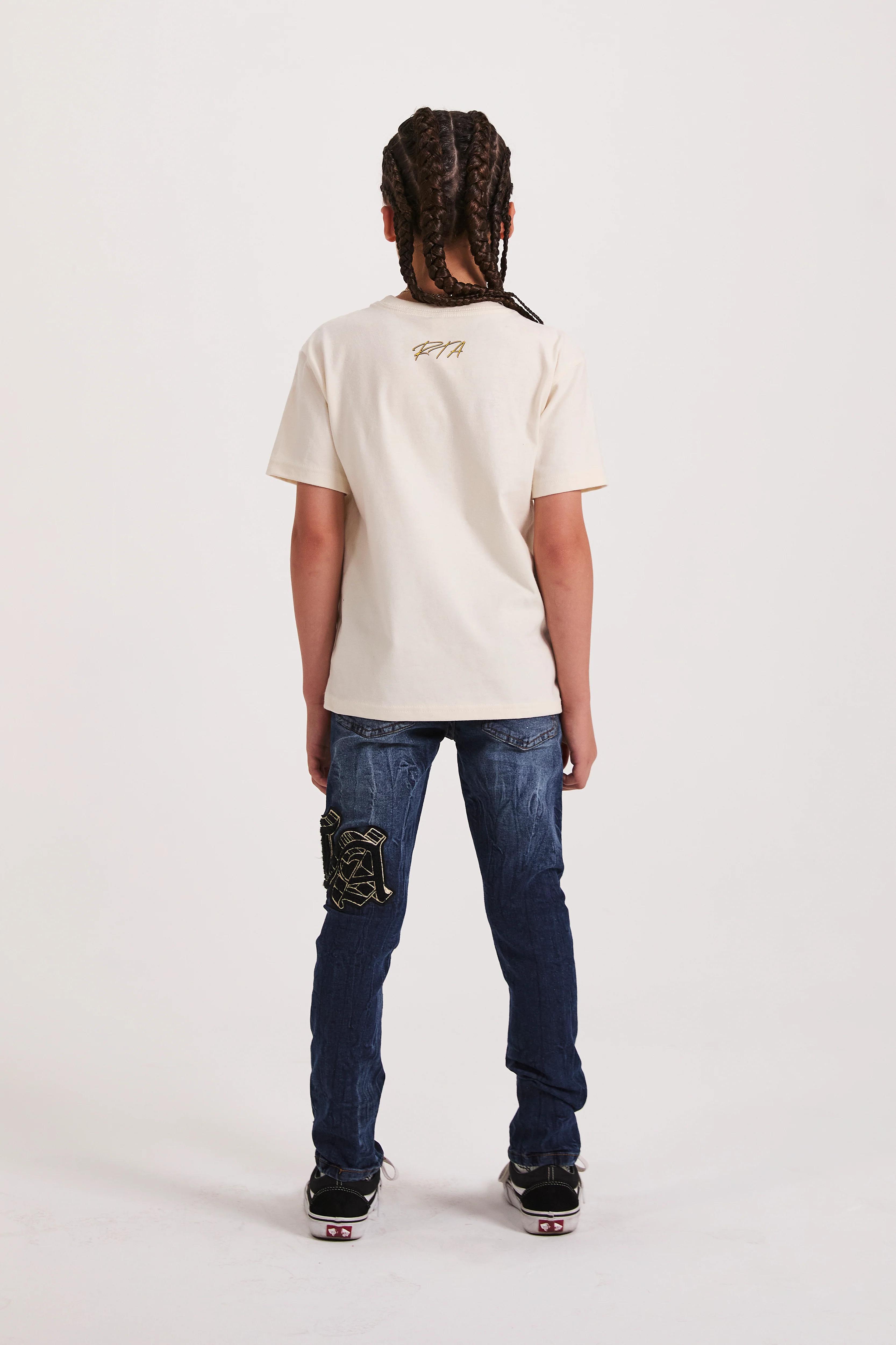 KIDS ANDERSON SKINNY JEAN | NAVY STORM OG PATCH - Image 5
