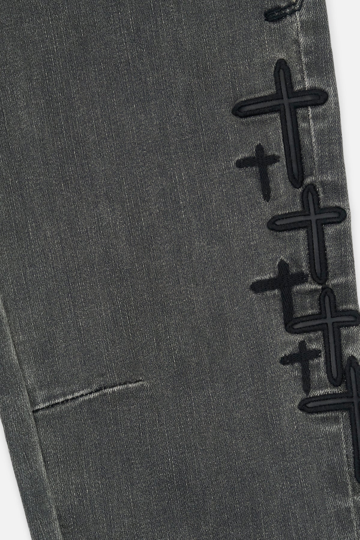 KIDS BENSON SKINNY JEAN | CLOUDED MIST CROSS PATCH - Image 3