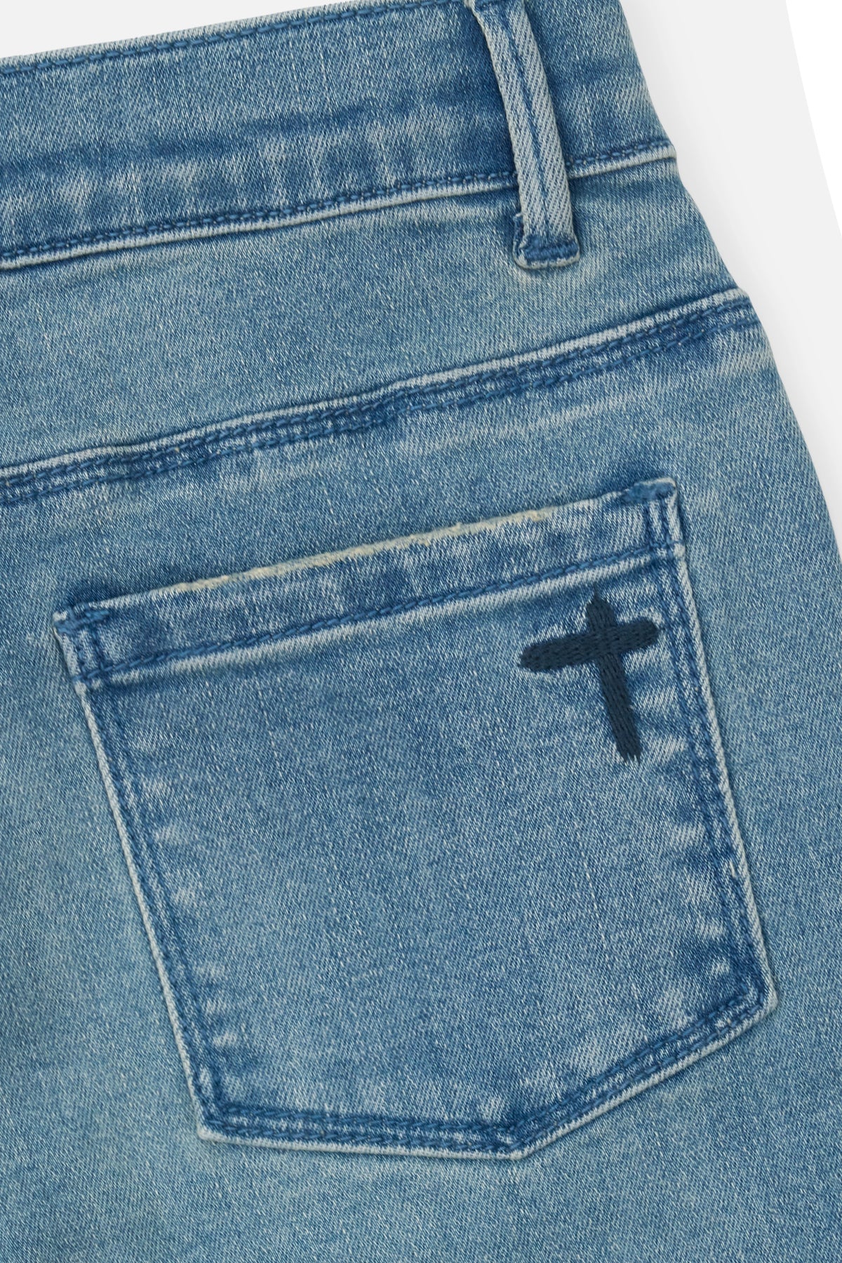 KIDS BENSON SKINNY JEAN | COASTAL DRIFT CROSS PATCH - Image 6