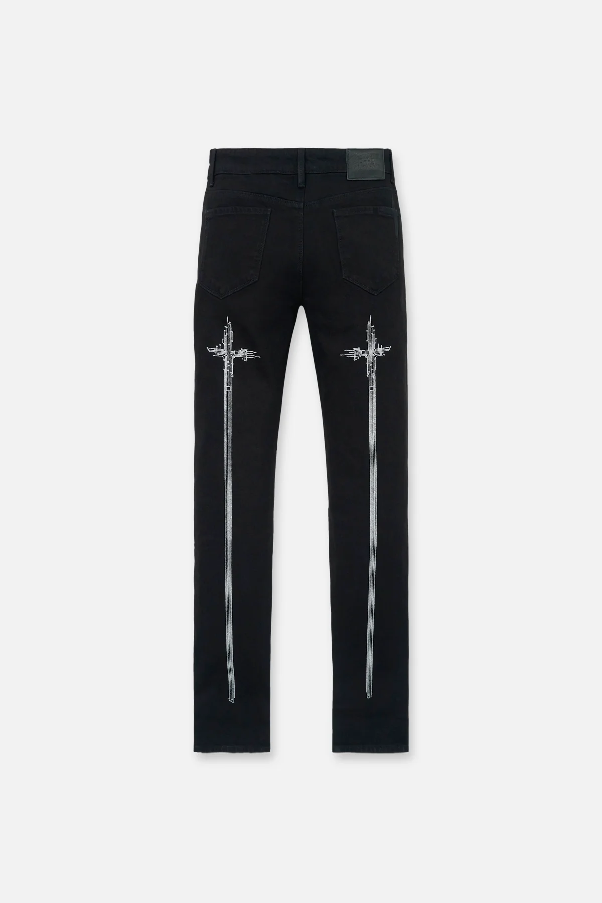 BRYANT SKINNY JEAN | BLACK HOLOGRAM DIGITAL CROSS - Image 3