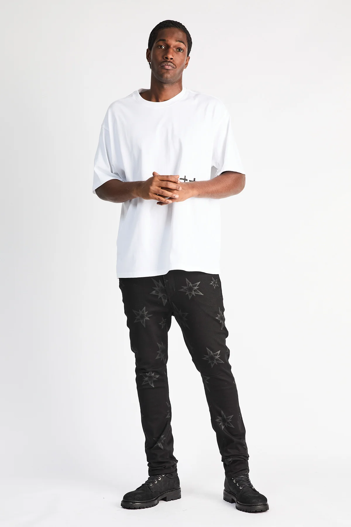 BRYANT SKINNY JEAN | BLACK ALL OVER STAR - Image 6