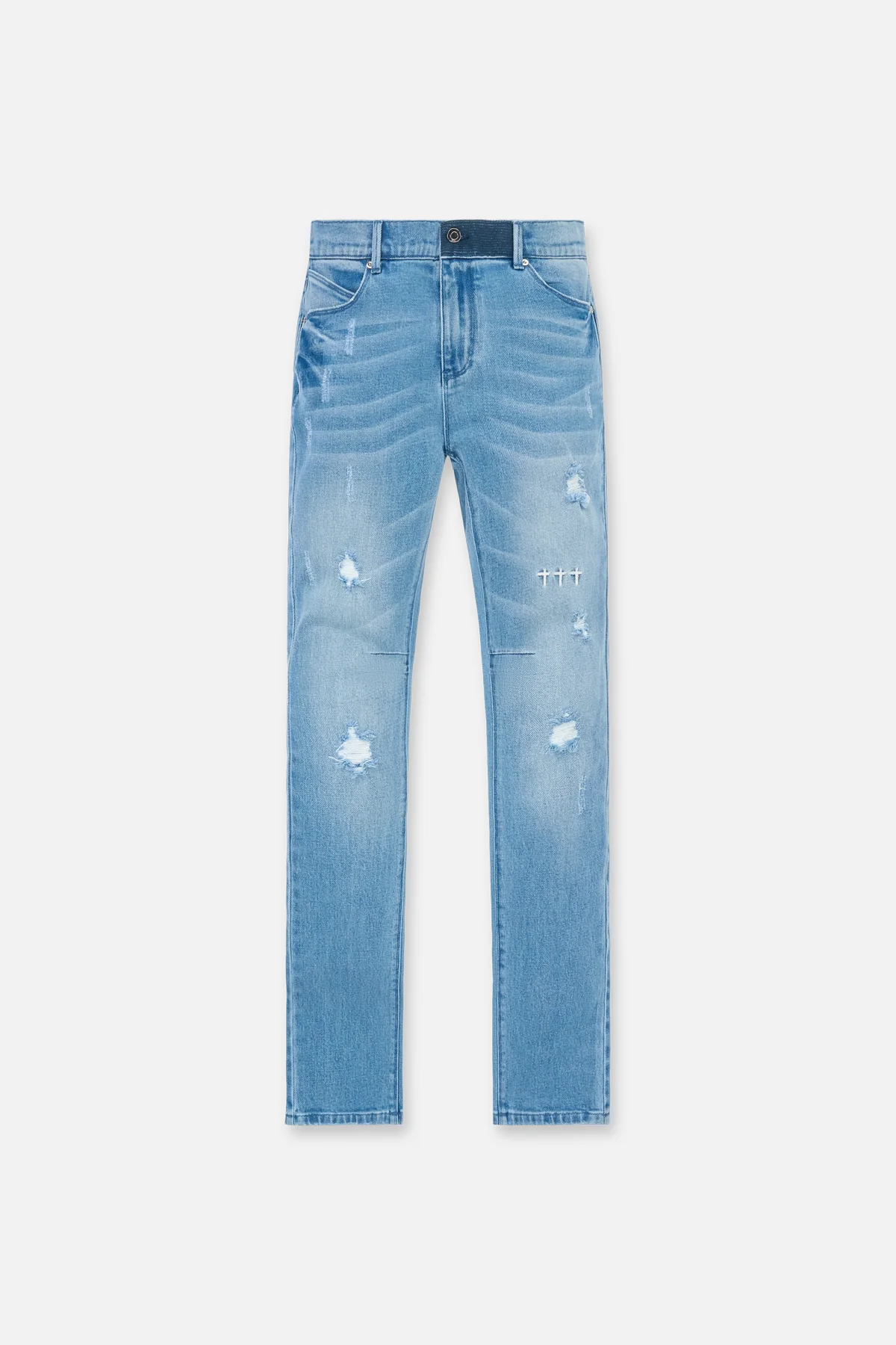 BRYANT SKINNY JEAN | GLACIER BLUE CROSS TRIAD - Image 3