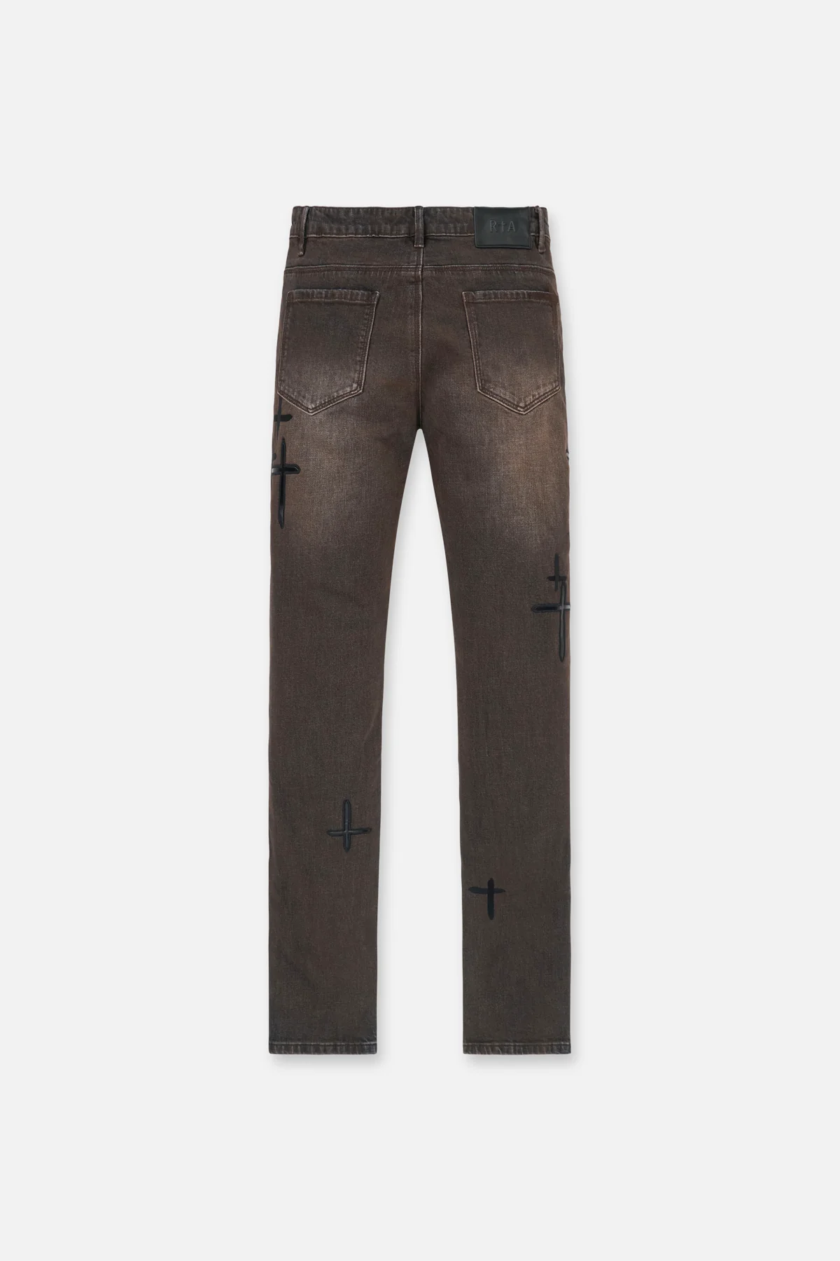 BRYANT SKINNY JEAN | MOCHA DRIFT CROSS PATCH - Image 4