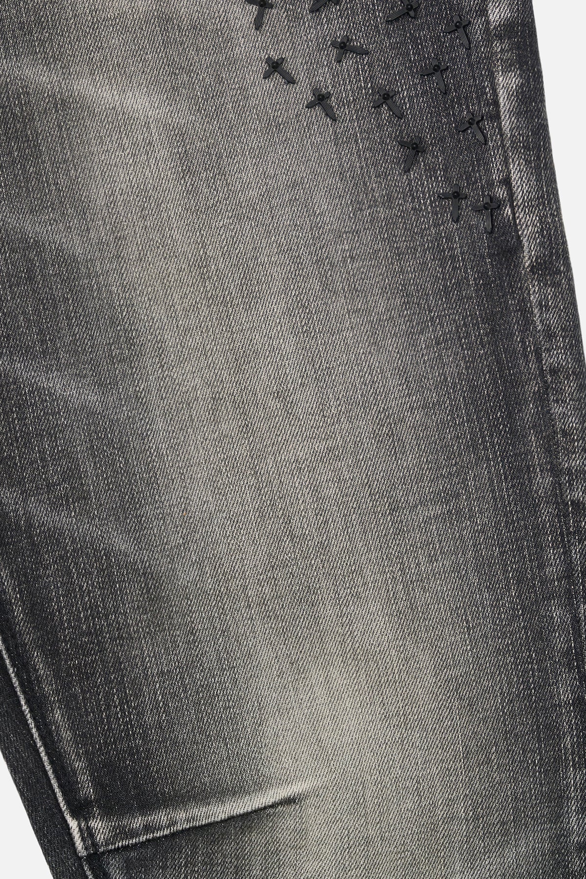 BRYANT SKINNY STUDDED JEAN | ASH STORM CROSS - Image 3