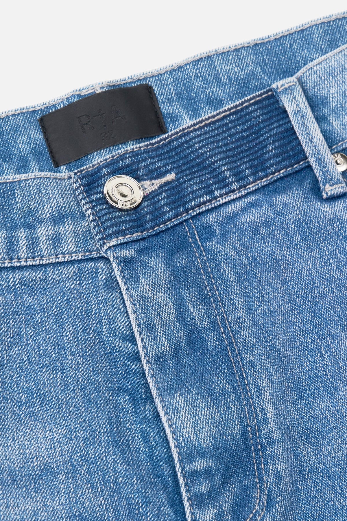 BRYANT STUDDED SKINNY JEAN | RIPPED MEDIUM BLUE CROSS - Image 5