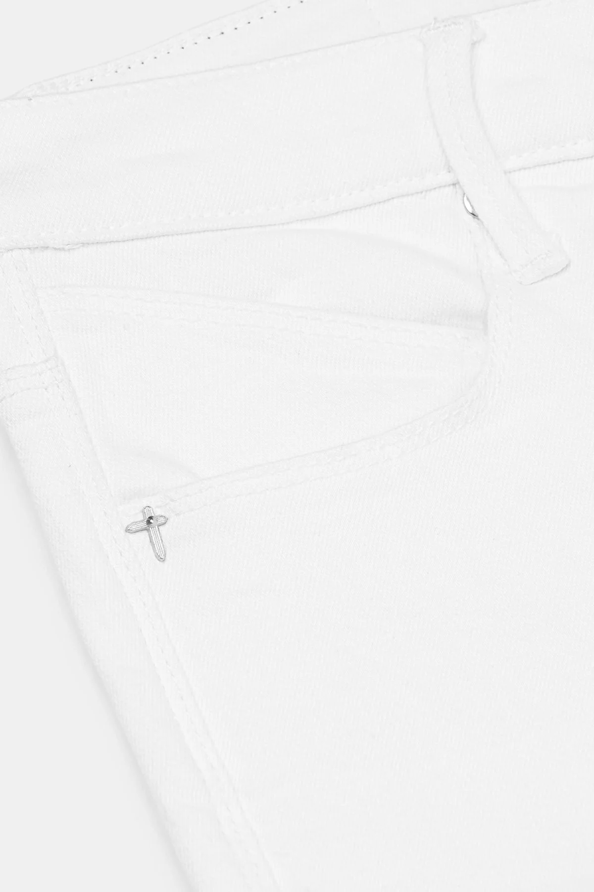 BRYANT SKINNY JEAN | WHITE REST IN PEACE - Image 4