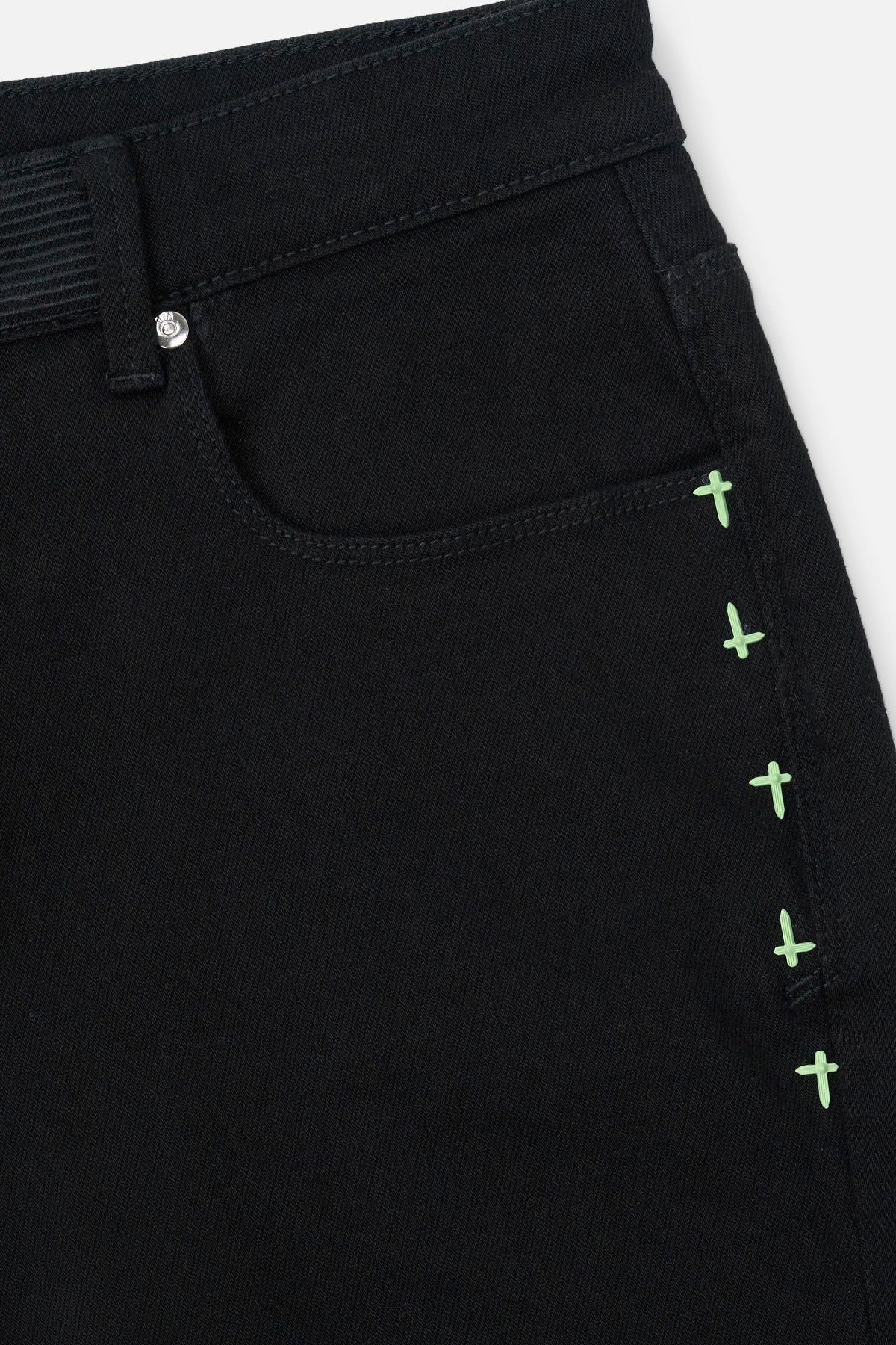 CLAYTON SKINNY JEAN | BLACK MULTI CROSS - Image 3