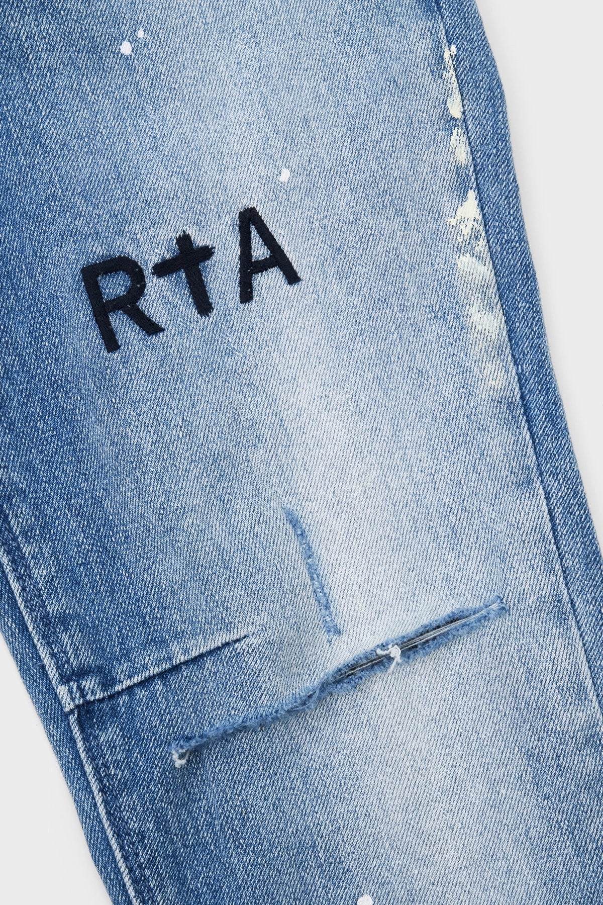 CLAYTON SKINNY JEAN | DISTRESSED WHITE PAINT SPLATTER - Image 10