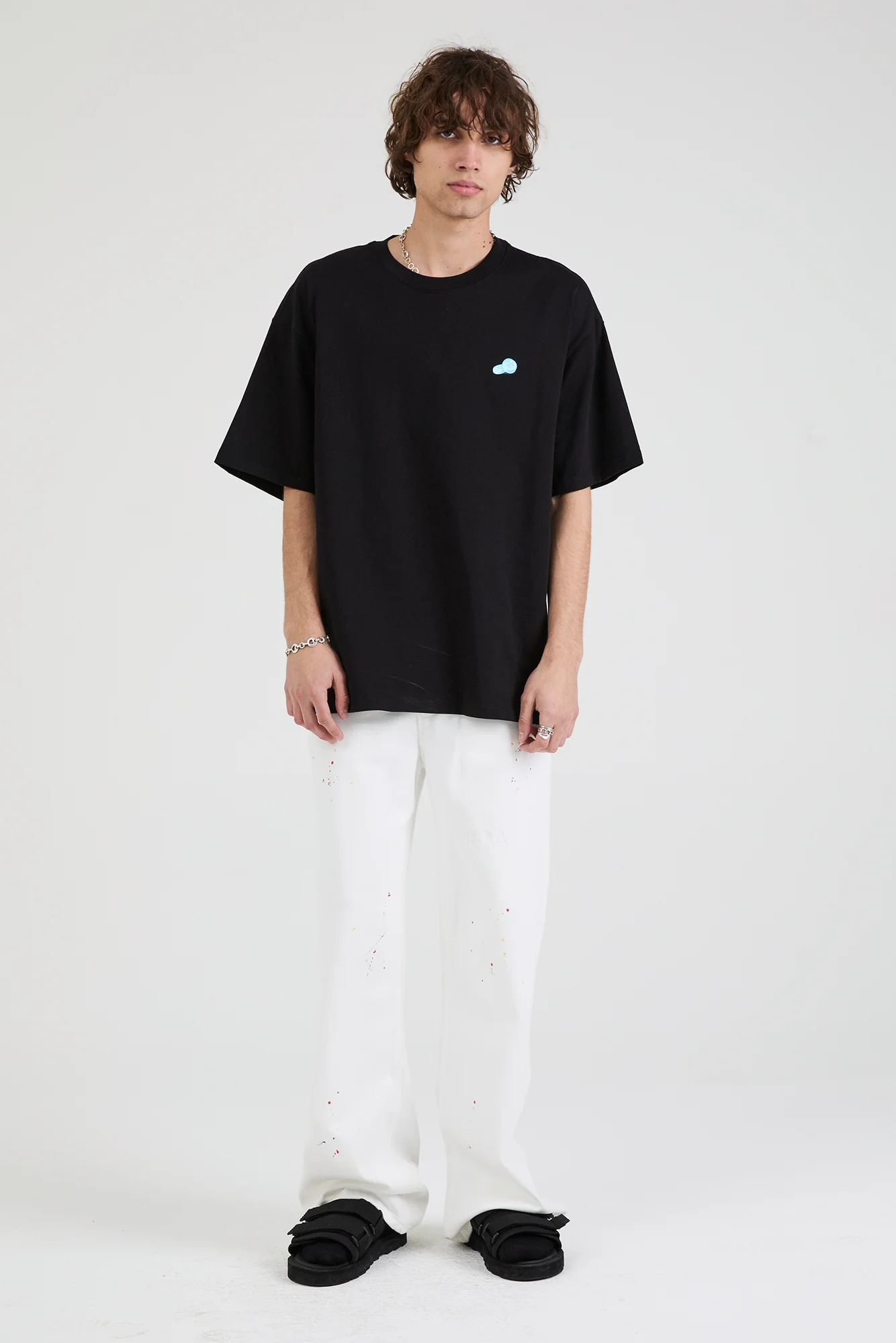 COLIN OVERSIZED SHORT SLEEVE TEE | BLACK CONTRABAND - Image 3
