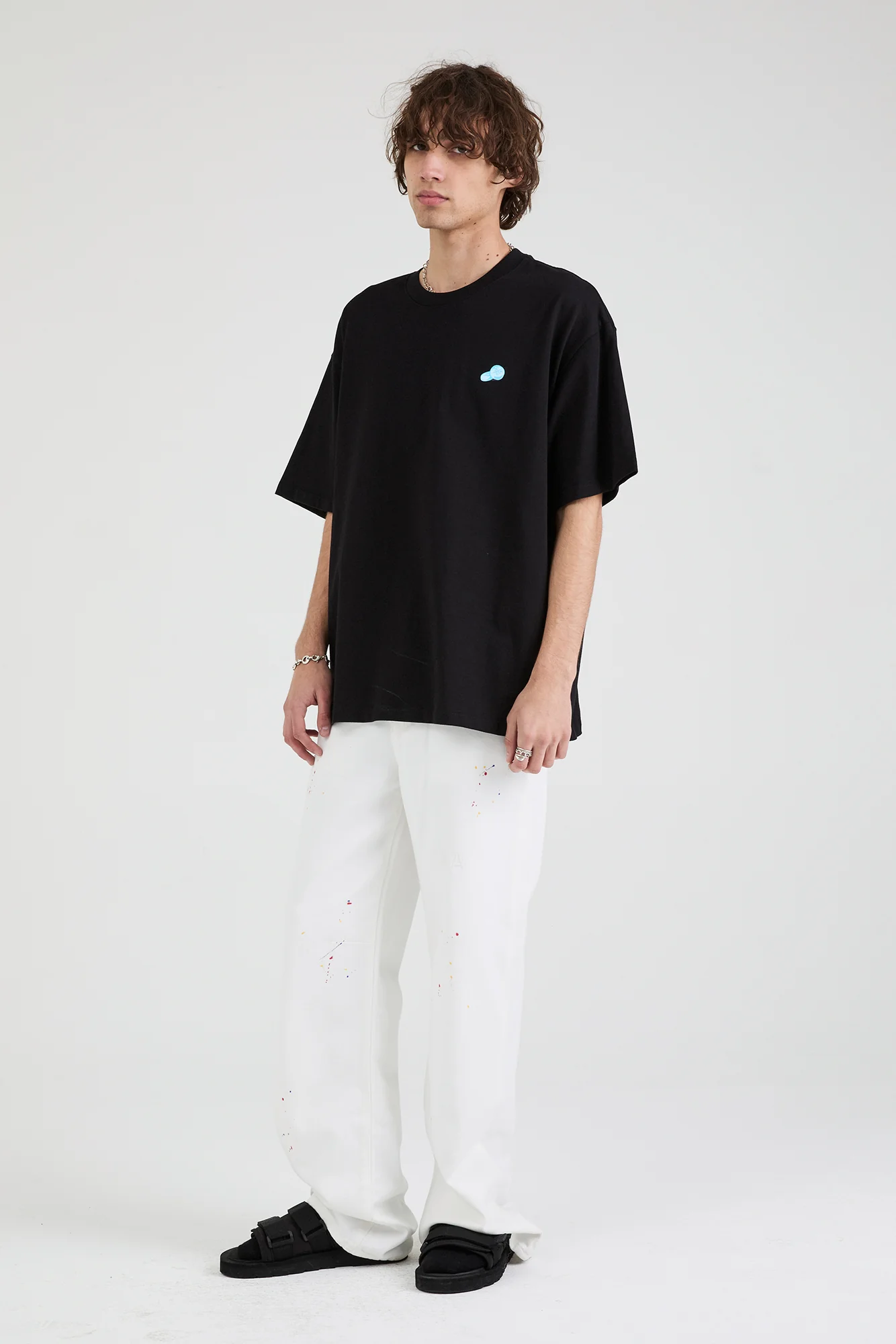 COLIN OVERSIZED SHORT SLEEVE TEE | BLACK CONTRABAND - Image 4