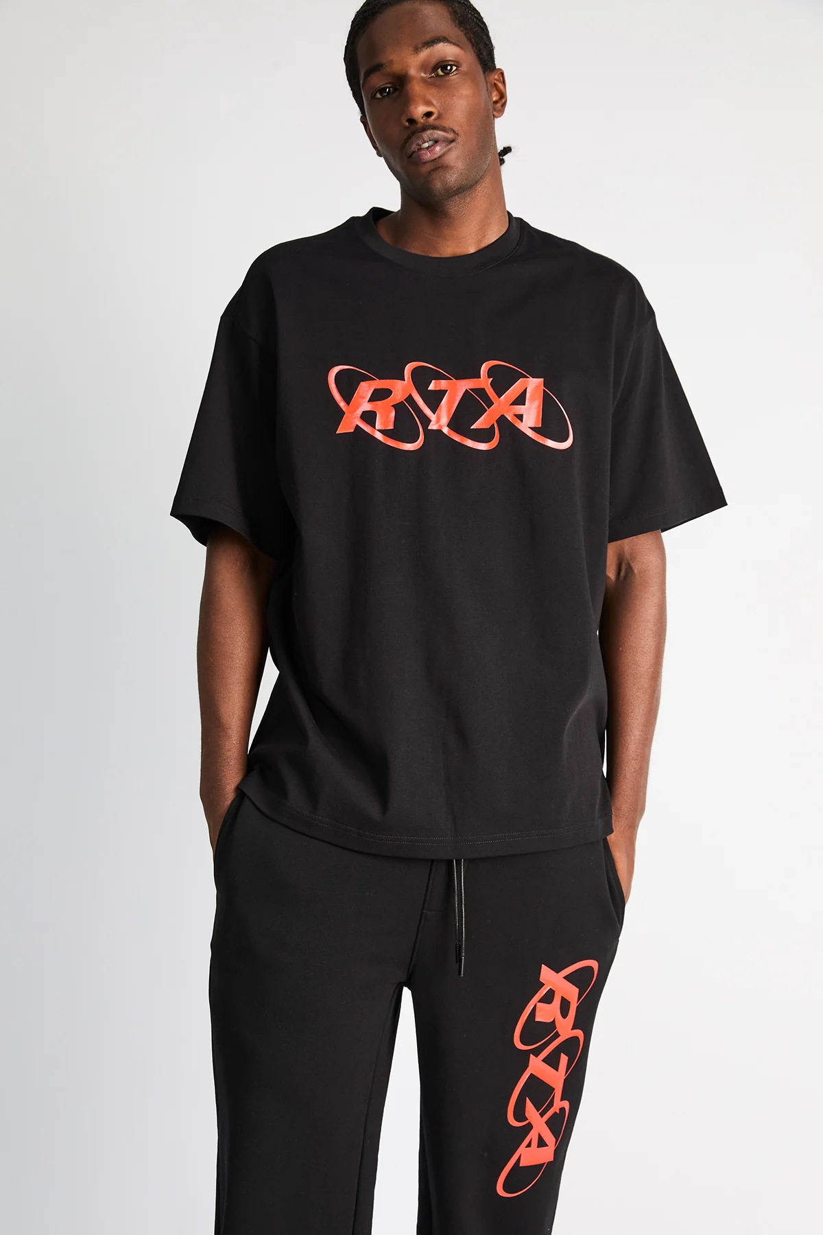 COLIN OVERSIZED SHORT SLEEVE TEE | BLACK PLANETARY RTA - Image 5