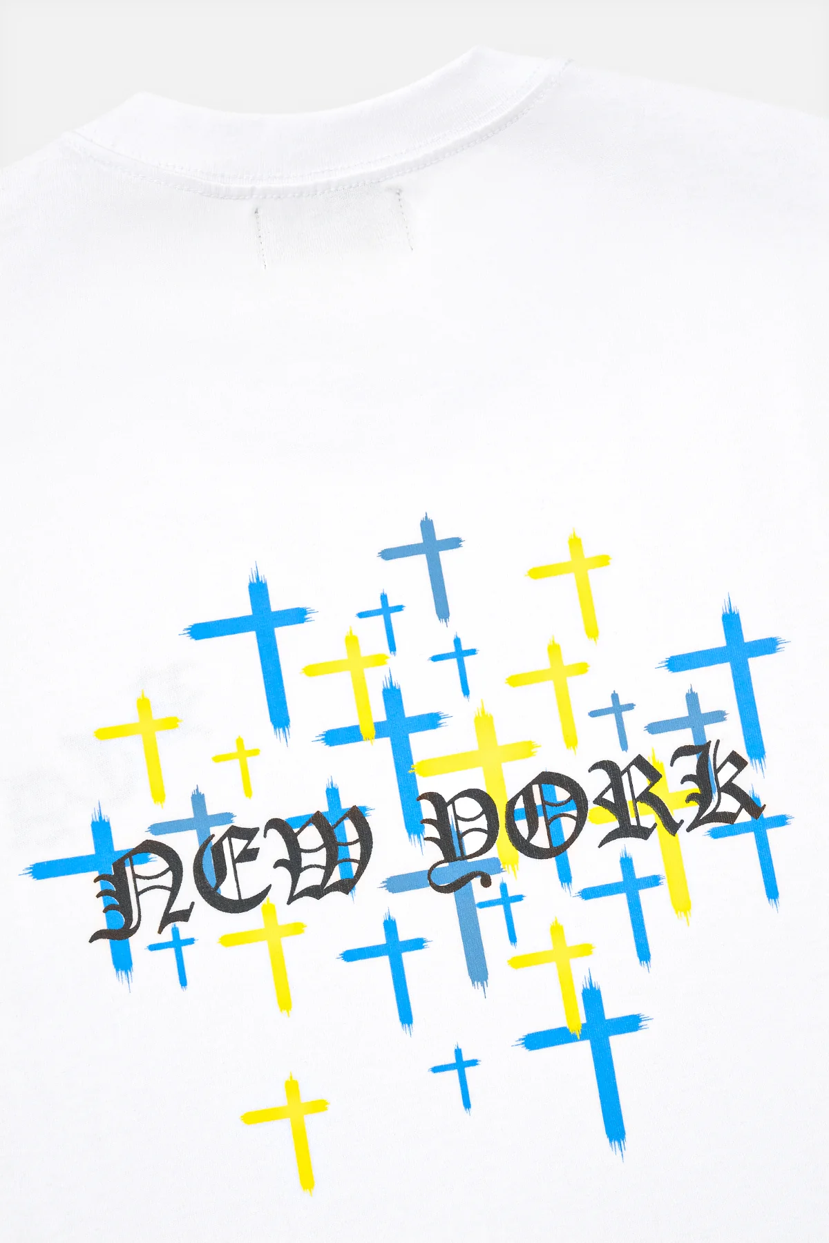 COLIN OVERSIZED SHORT SLEEVE TEE | WHITE OLD ENGLISH NY - Image 4