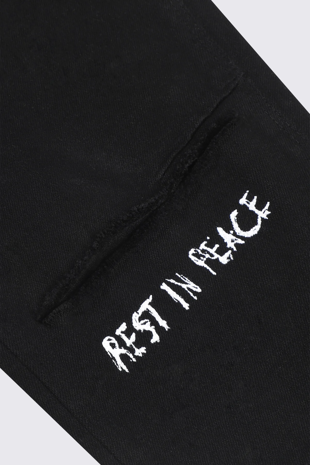 BRYANT SKINNY JEAN | BLACK REST IN PEACE - Image 5