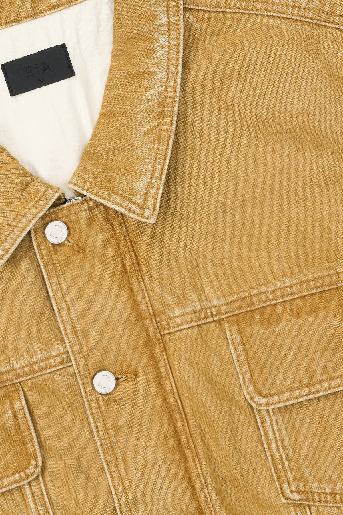 DANNY DENIM JACKET | VINTAGE KHAKI - Image 3