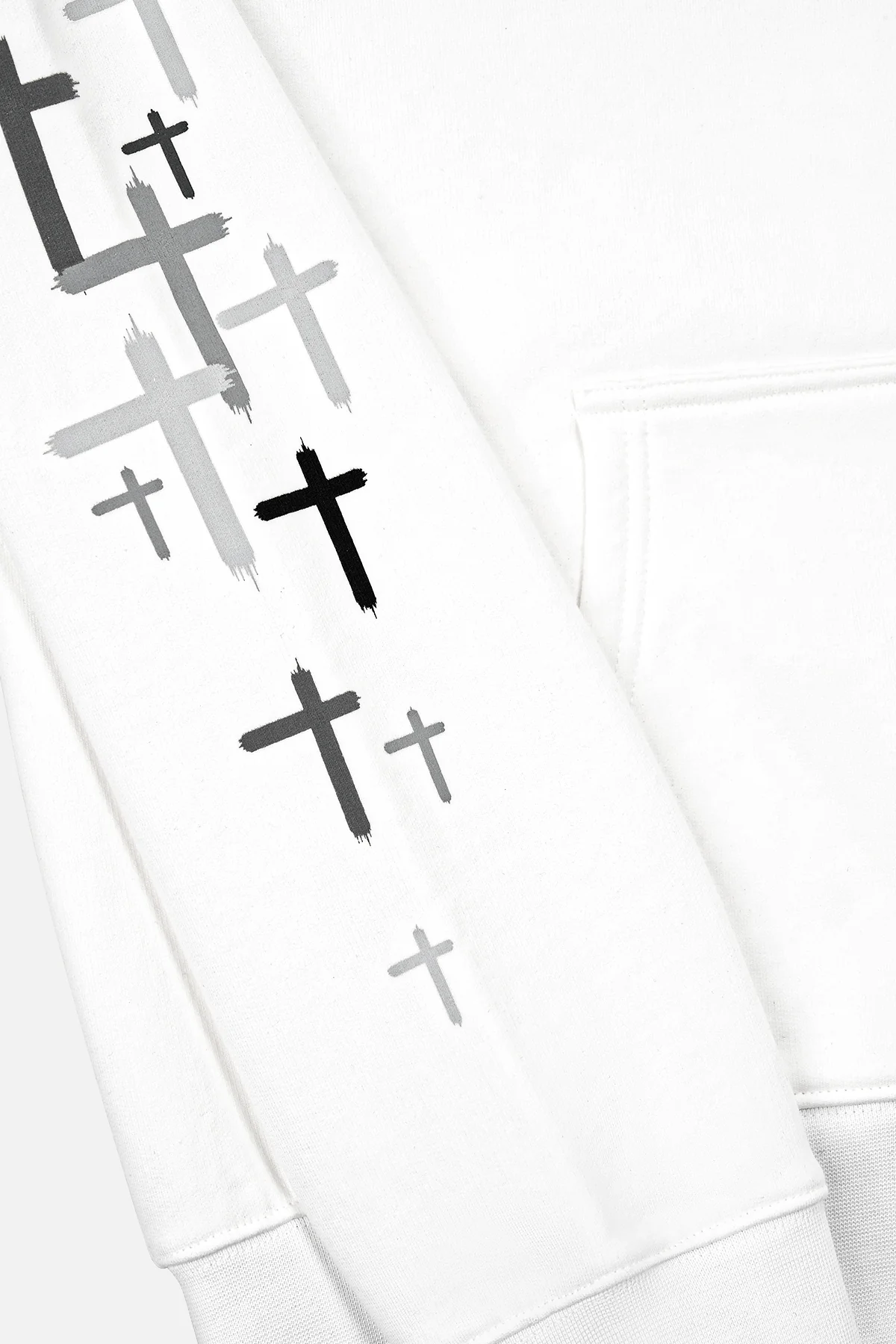 DION HOODIE | WHITE CROSSES - Image 5