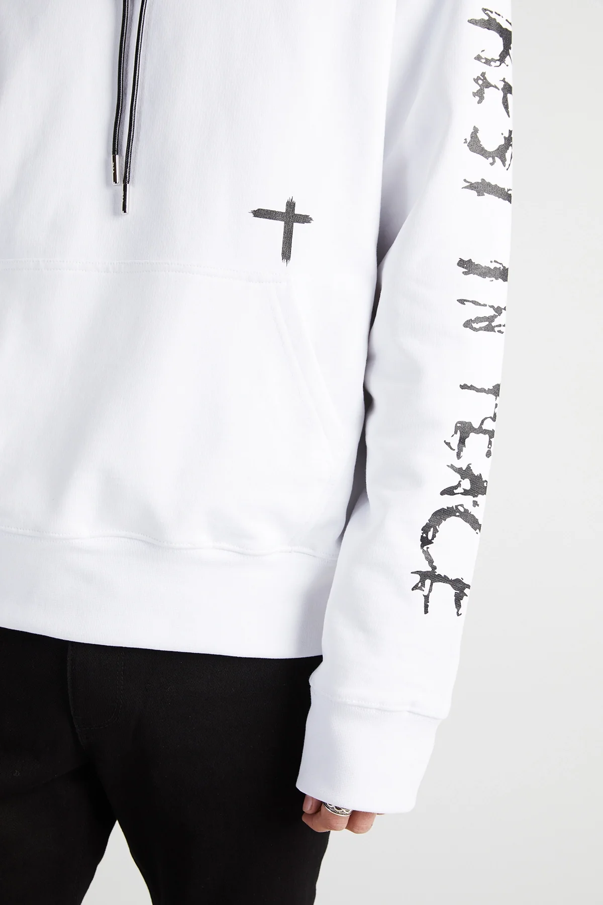 DION HOODIE | WHITE REST IN PEACE - Image 3