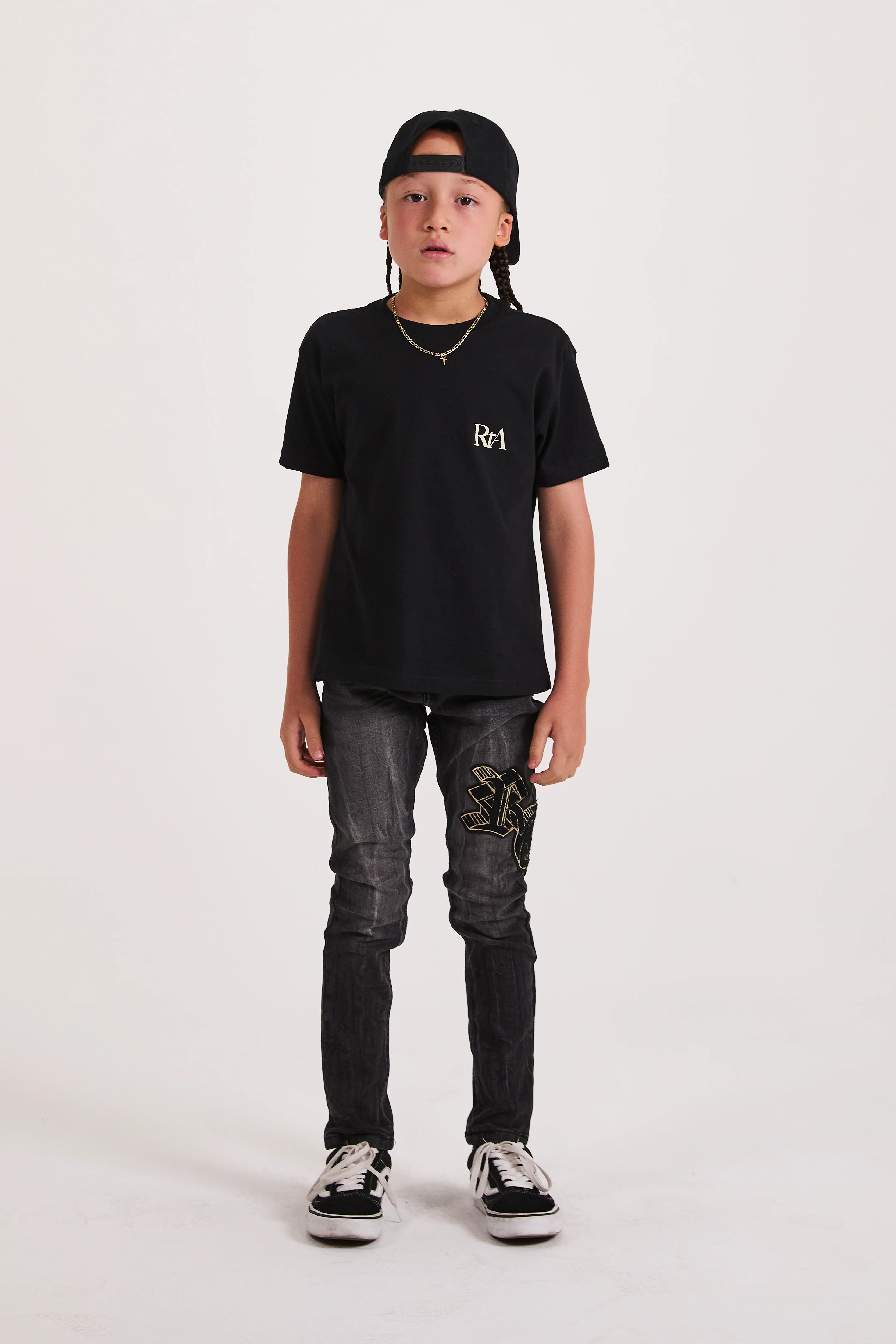 KIDS EDSON SHORT SLEEVE TEE | BLACK PARADISE - Image 3