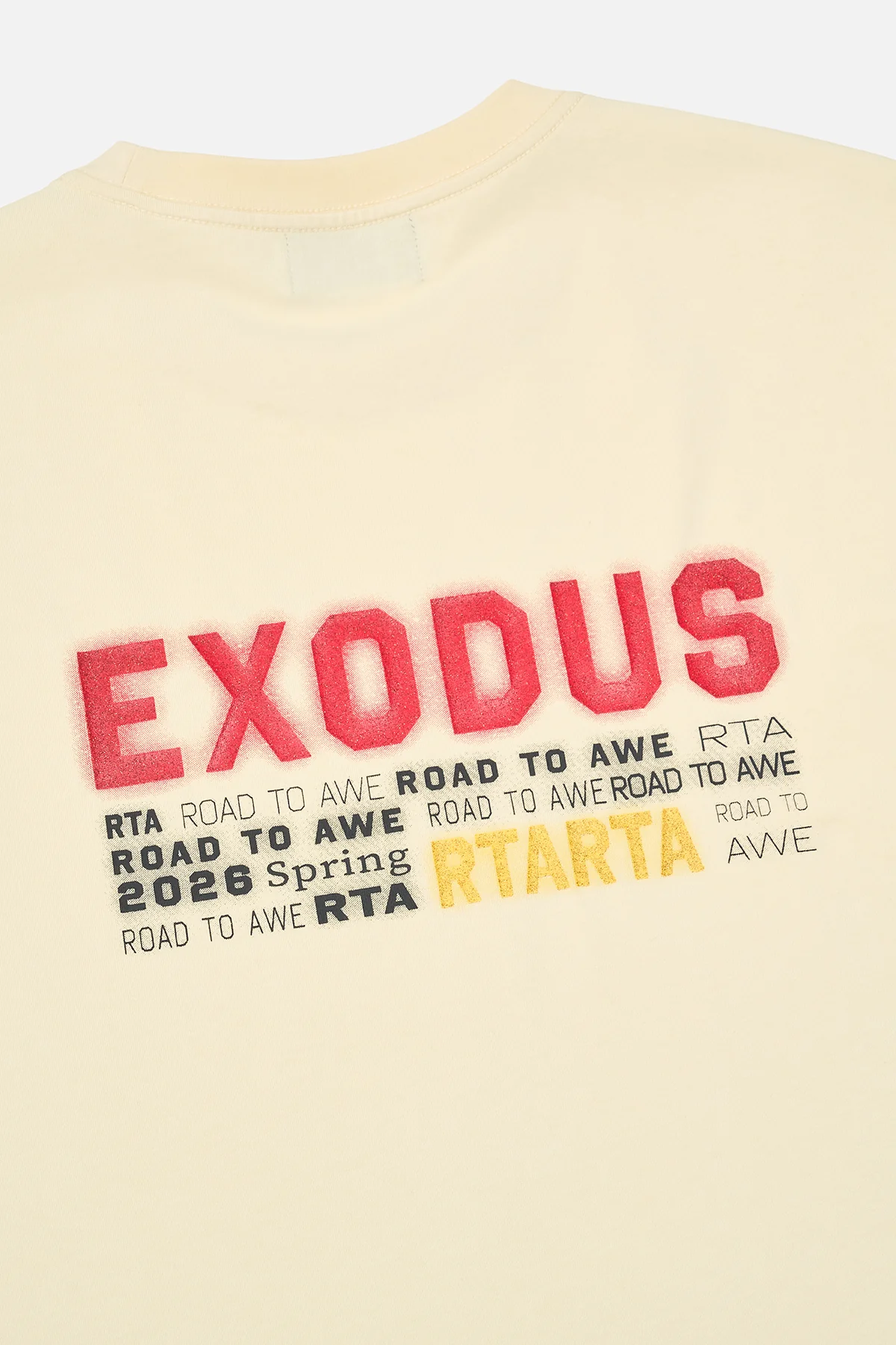 ELIAN DOUBLE LAYERED SHORT SLEEVE TEE | RAW SAND RTA - Image 5