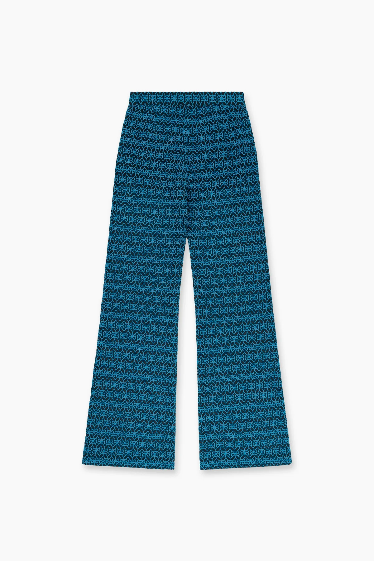 EMBROIDERED FLARE PANT | TEAL - Image 5