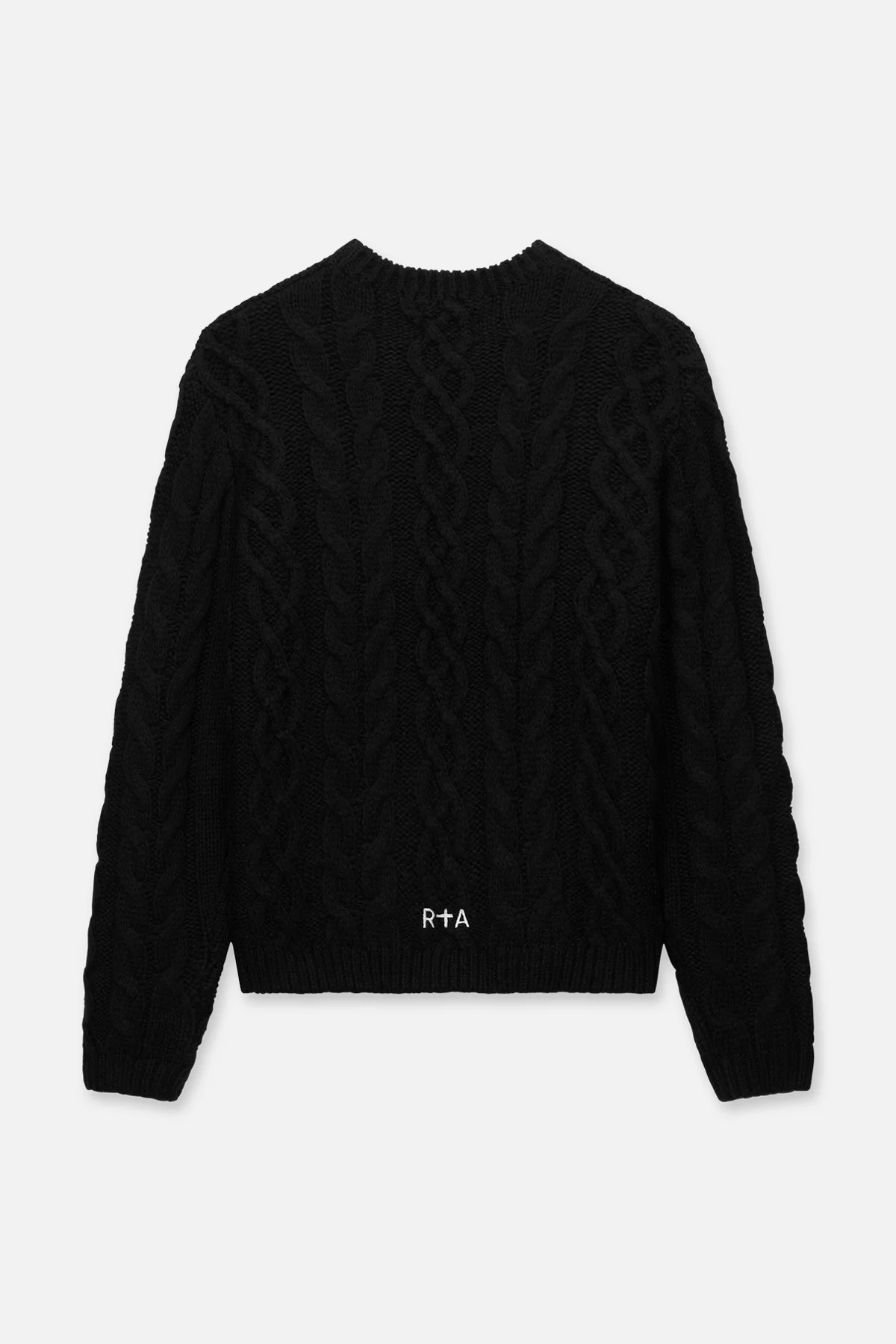 ETHAN SWEATER | BLACK CABLE KNIT - Image 7