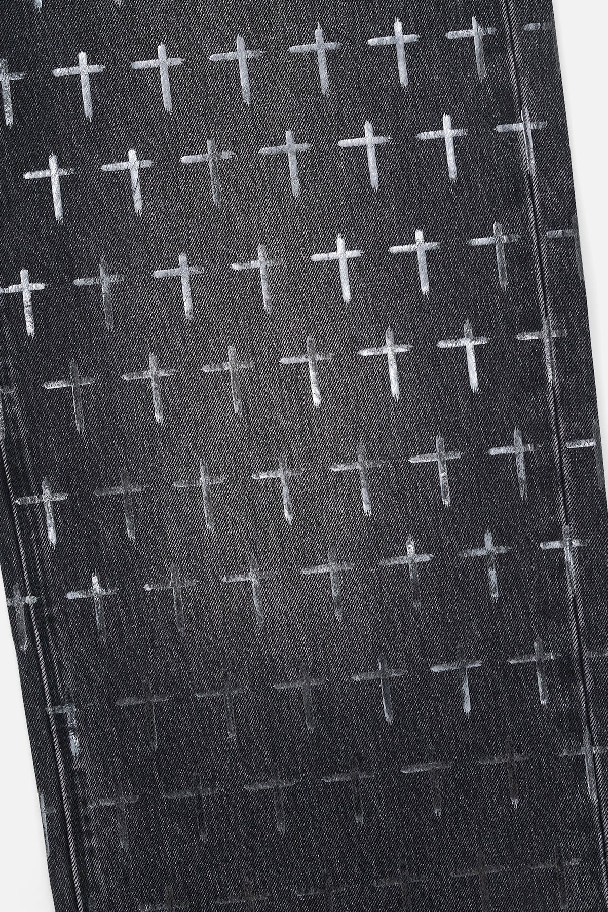 FRANCO WIDE LEG JEAN | NOIR COATED GREY - Image 3