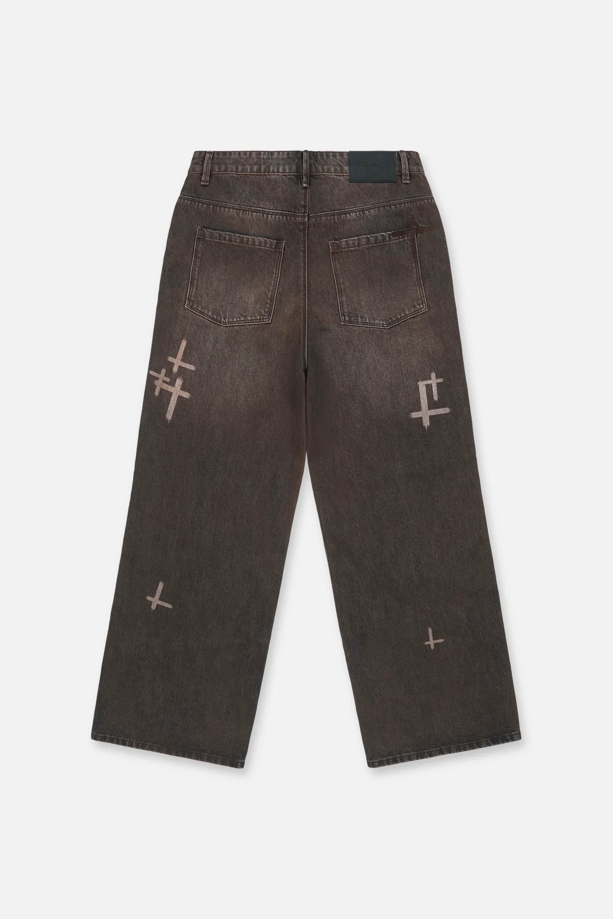 FRANCO WIDE LEG JEAN | MOCHA DRIFT CROSS CUT - Image 4