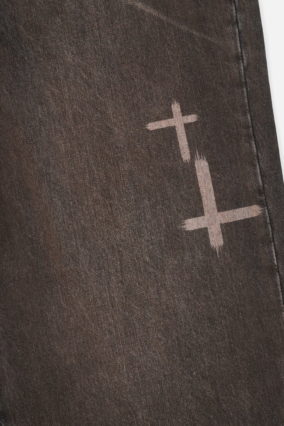 FRANCO WIDE LEG JEAN | MOCHA DRIFT CROSS CUT - Image 5