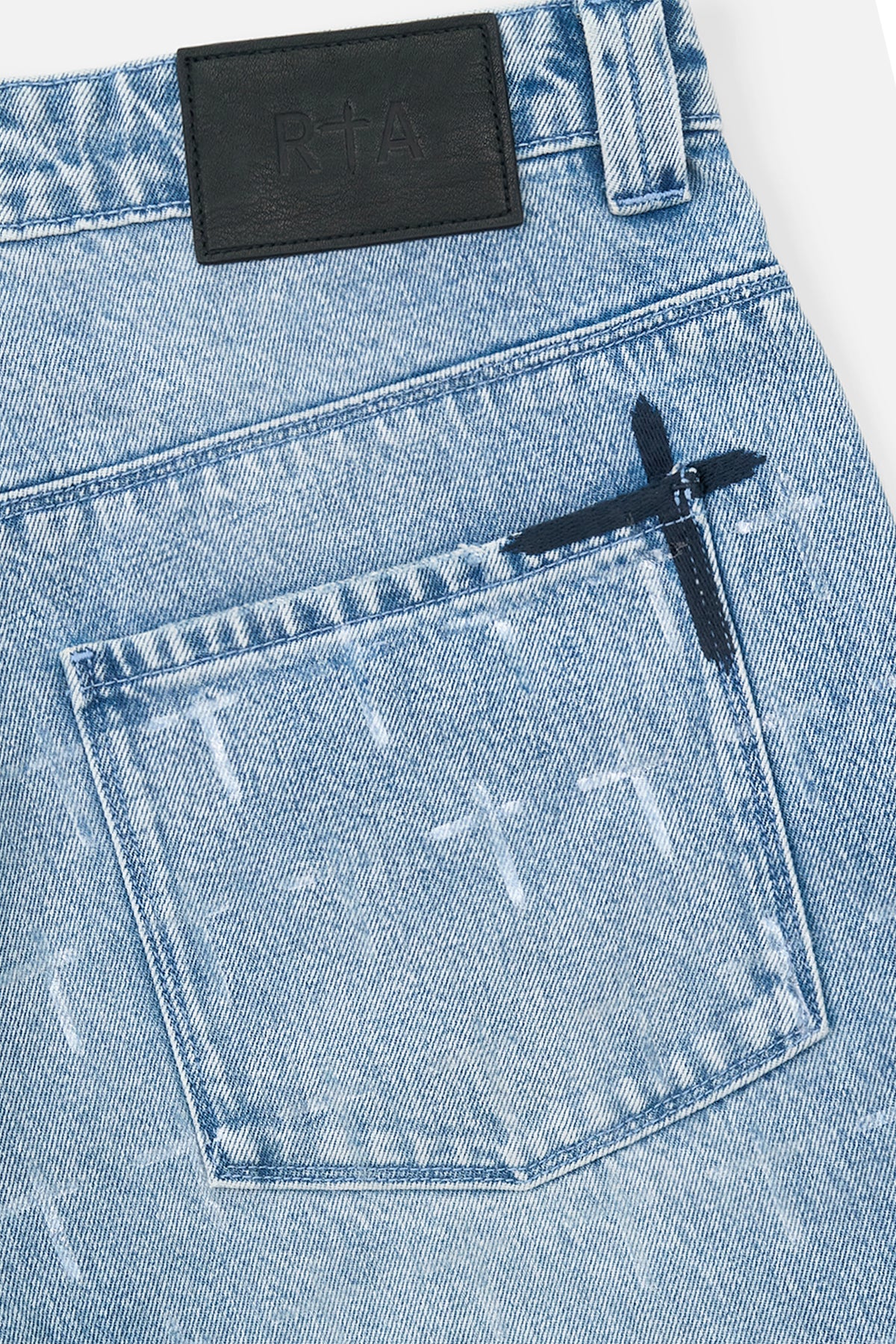 HUGH WIDE LEG FLARE JEAN | OCEAN SHINE - Image 4