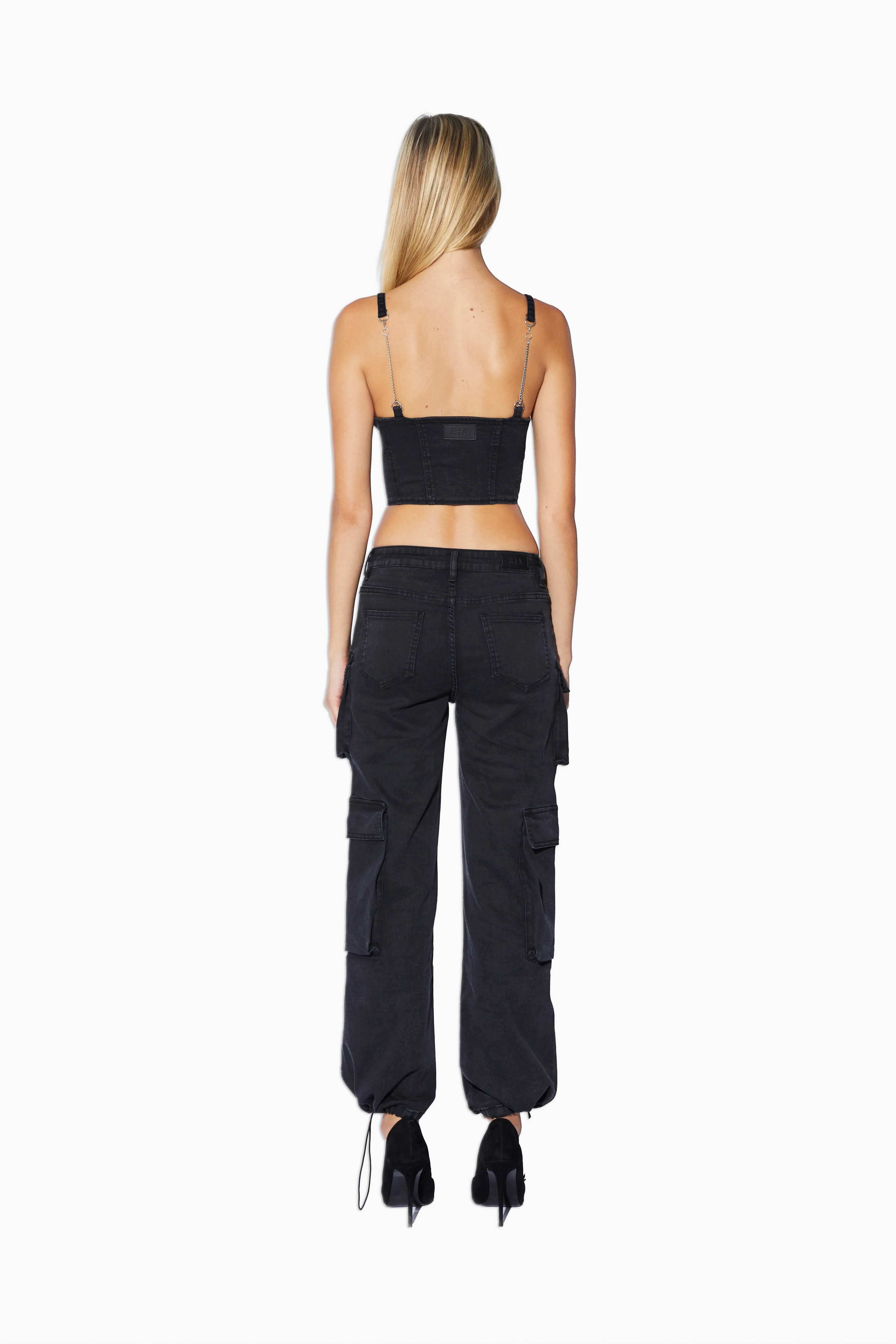 JAZZI  DENIM TOP | DENIM CHARCOAL - Image 7