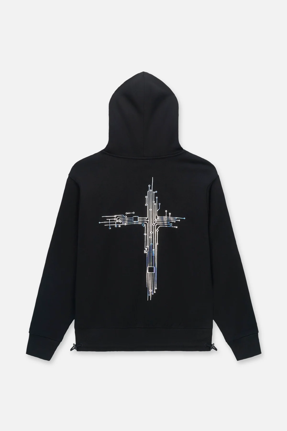 JORDAN OVERSIZED HOODIE | BLACK CIRCUIT CROSS - Image 3