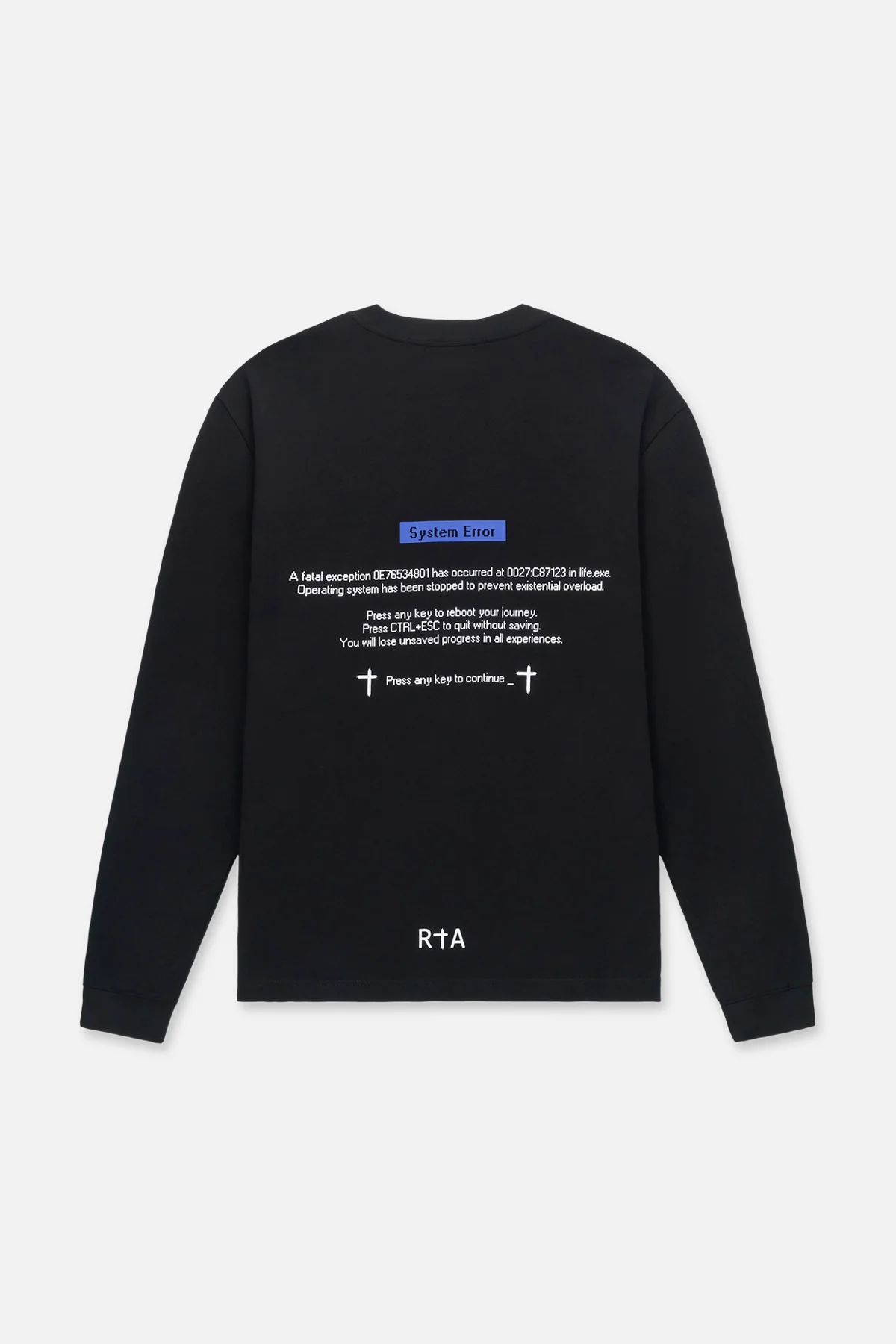 LAWRENCE LONG SLEEVE TEE | BLACK SYSTEM ERROR - Image 3