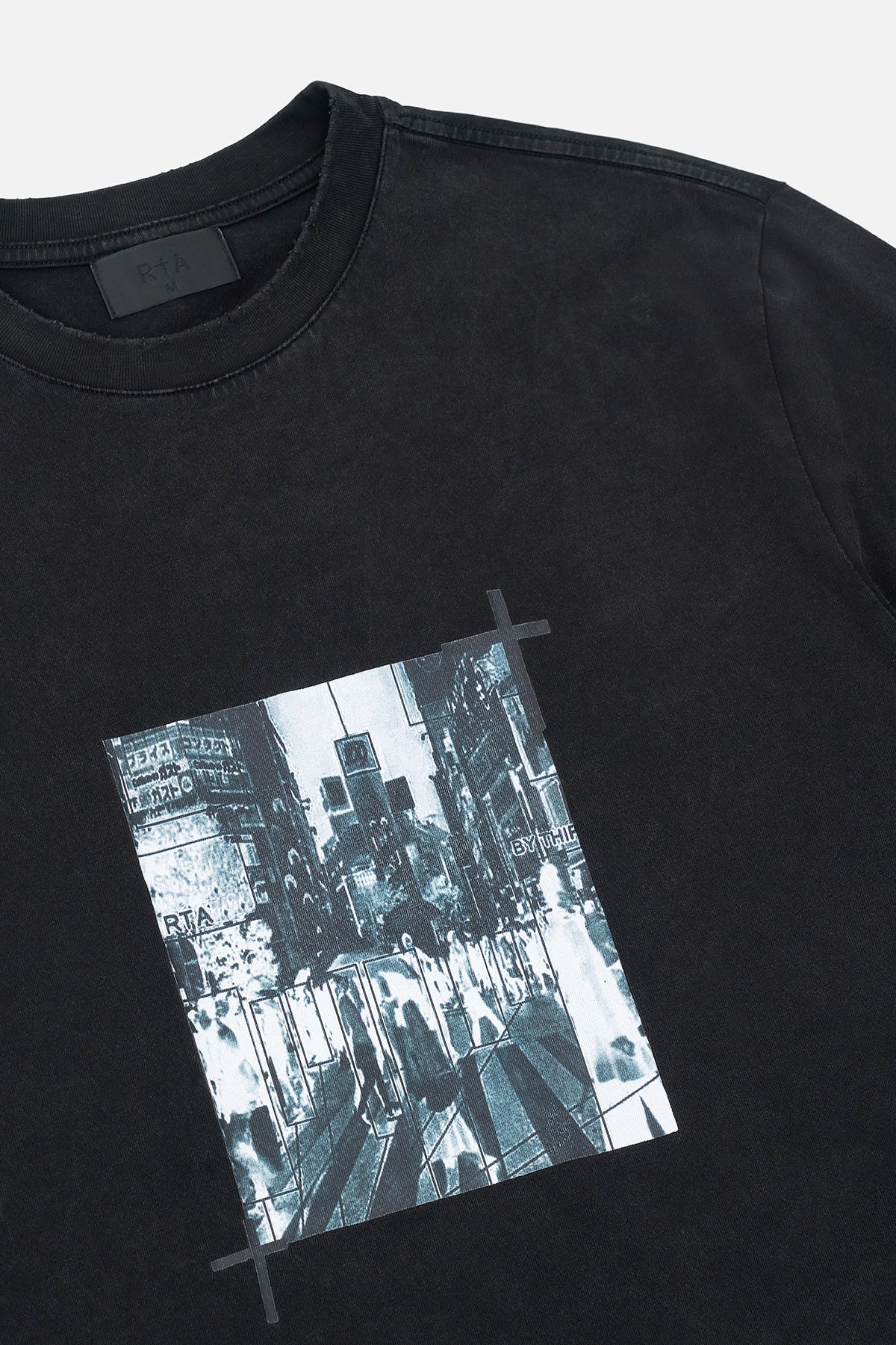 LAWRENCE LONG SLEEVE TEE | VINTAGE BLACK CCTV STREAM - Image 3