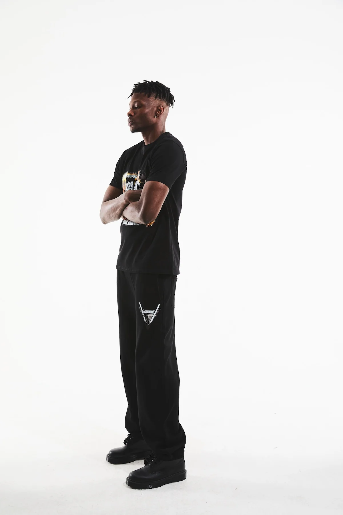 LIAM SHORT SLEEVE TEE | BLACK H-TOWN RECORDS - Image 4