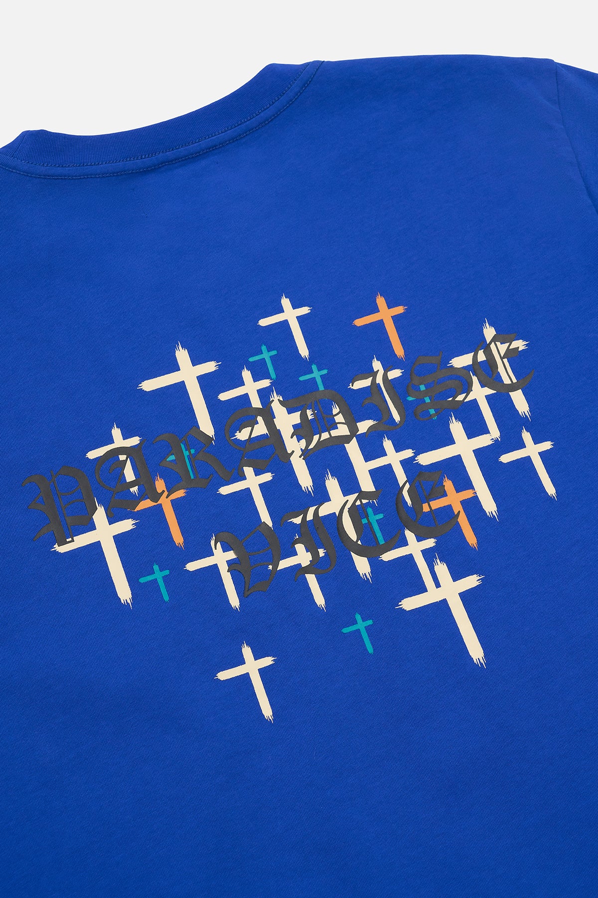 LIAM SHORT SLEEVE TEE | NAVY OLD ENGLISH PARADISE - Image 4