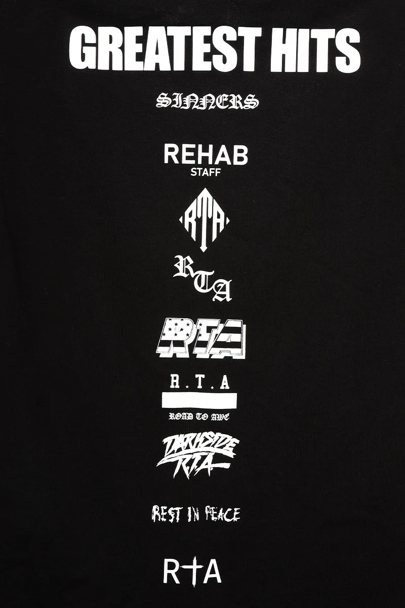 LIAM SHORT SLEEVE TEE | BLACK GREATEST HITS - Image 3