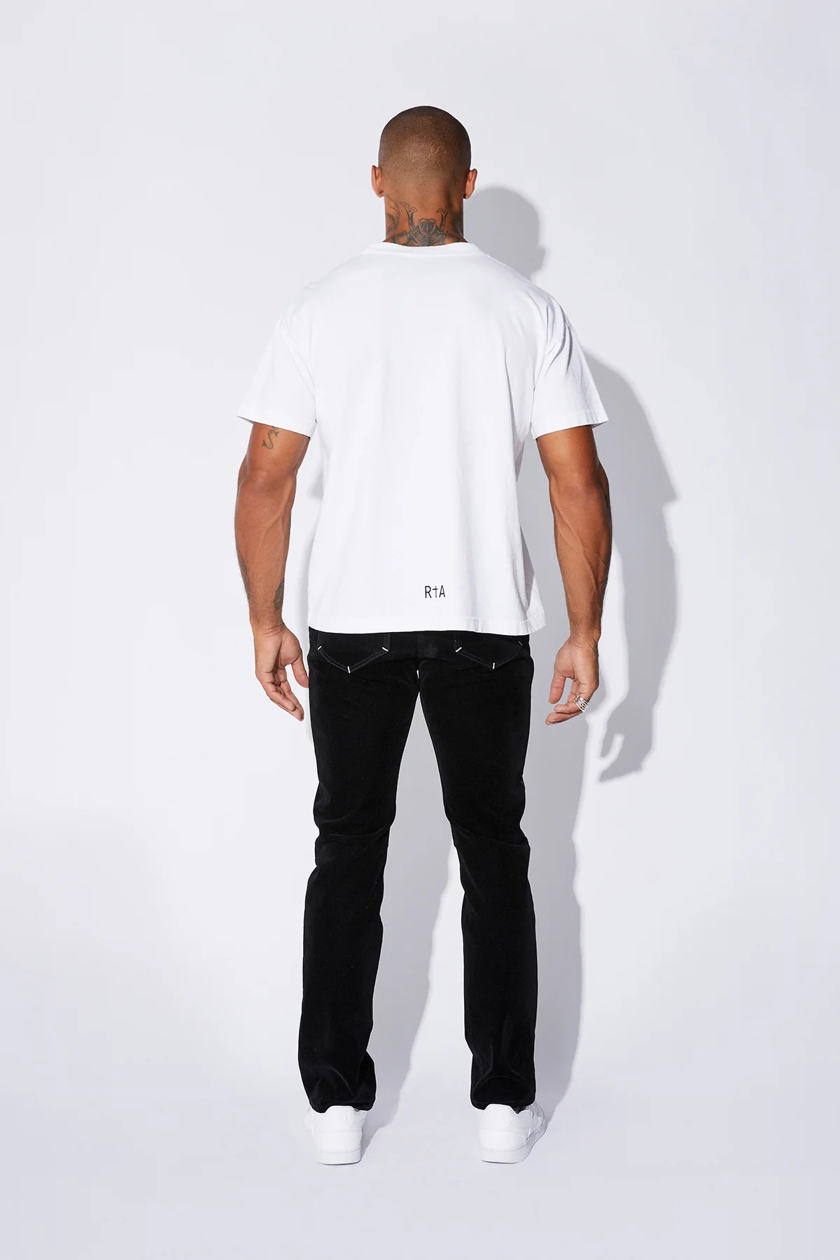 LIAM SHORT SLEEVE TEE | WHITE FRONT LOGO - Image 3