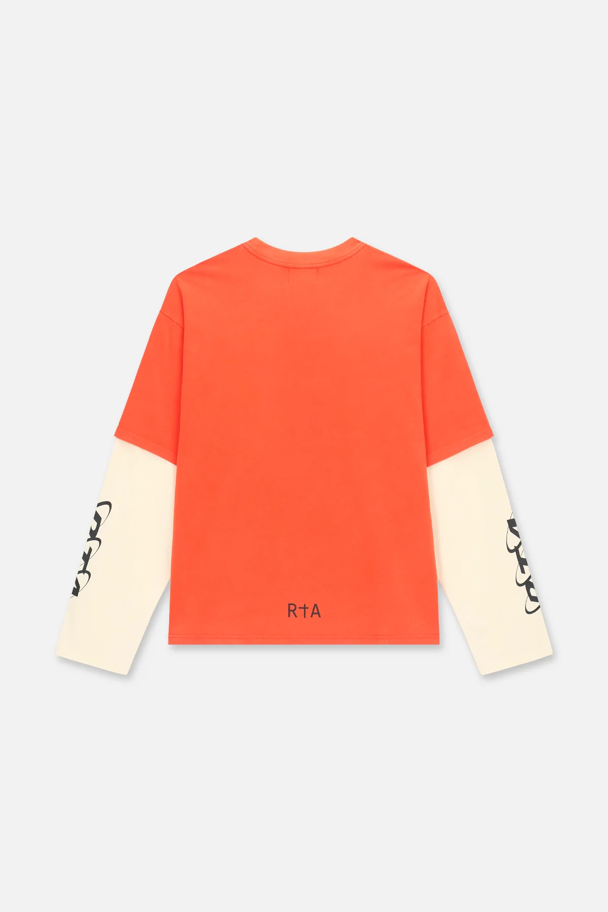 LORIS DOUBLE LAYERED LONG SLEEVE TEE | ORANGE PLANETARY RTA - Image 3