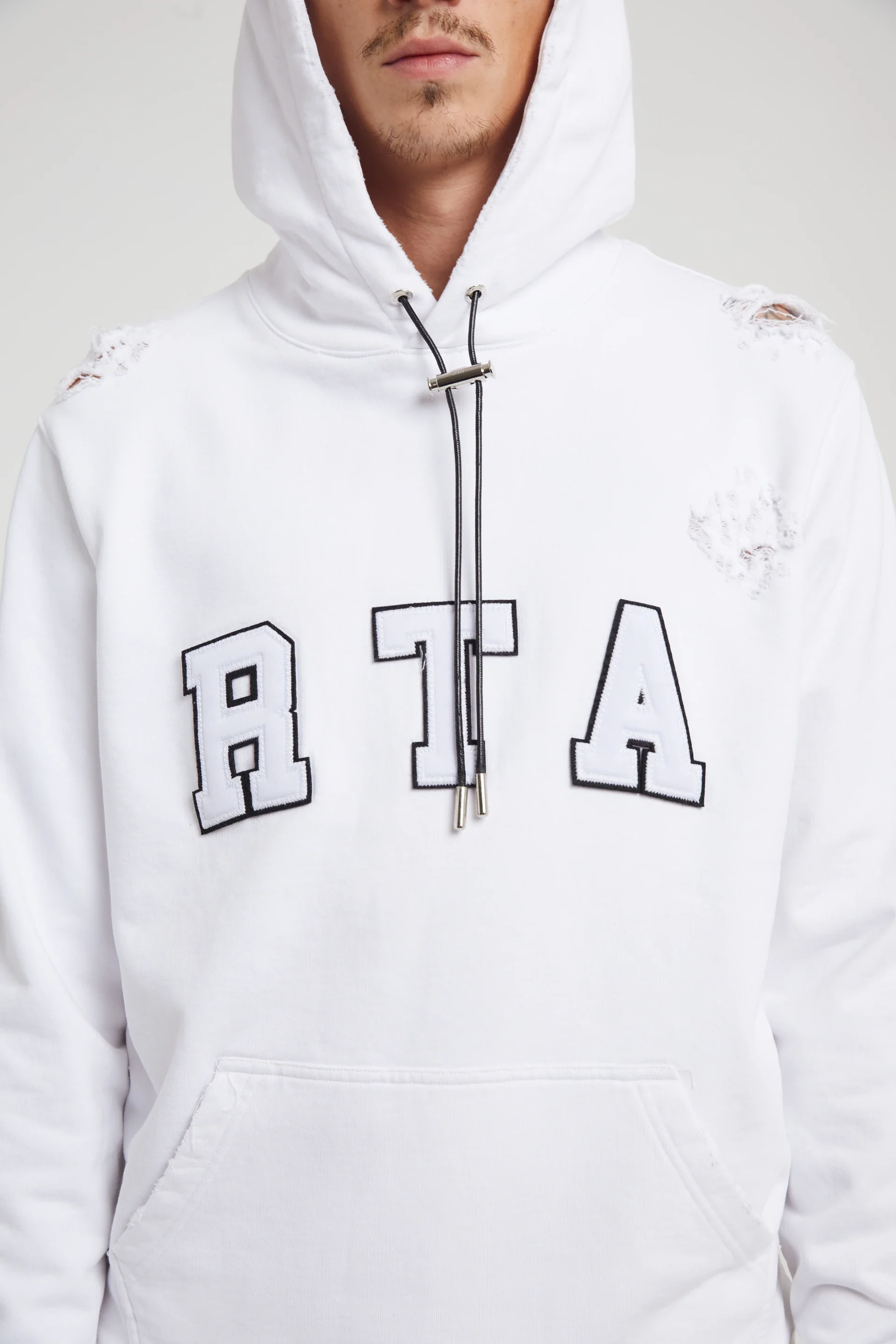 MARKUS HOODIE | WHITE COLLEGIATE - Image 3