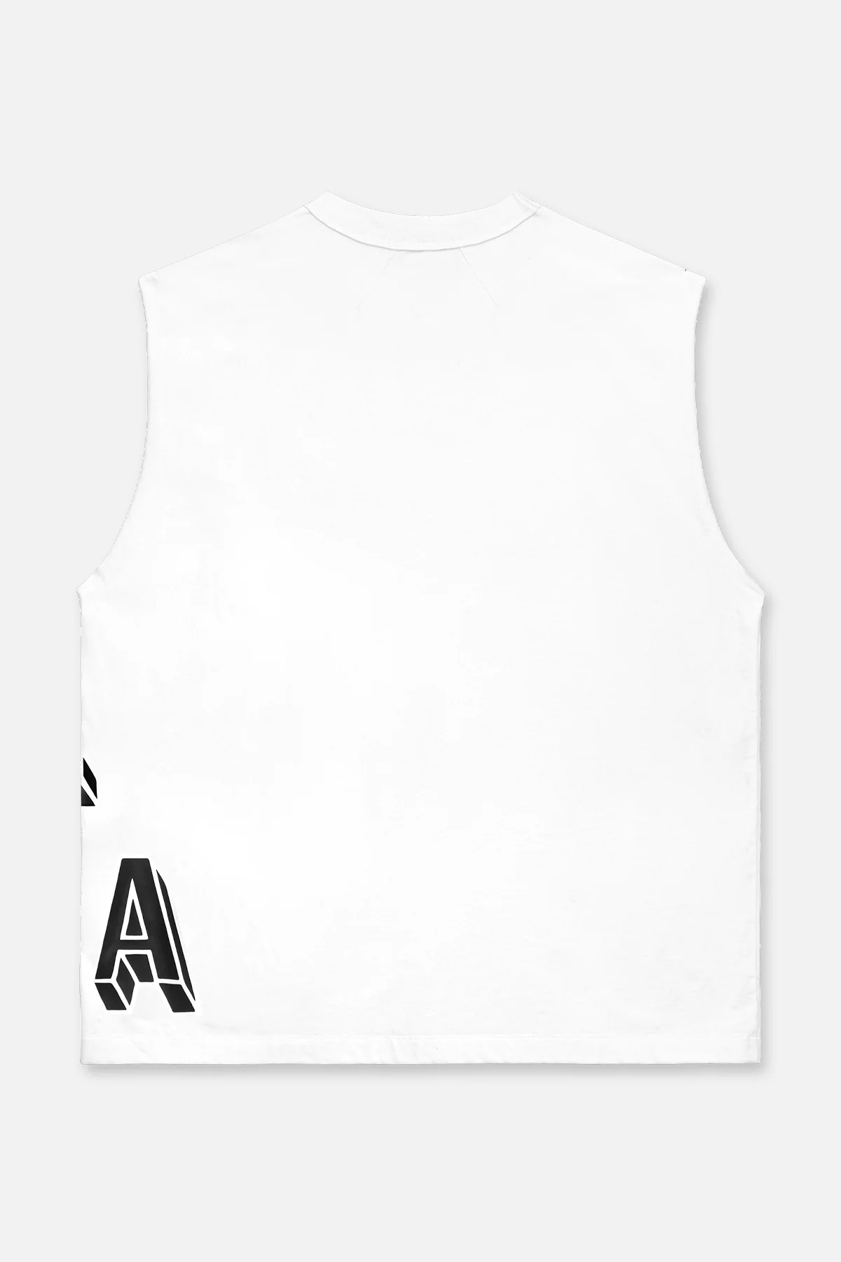 MUSCLE TEE | WHITE COLLEGIATE - Image 5