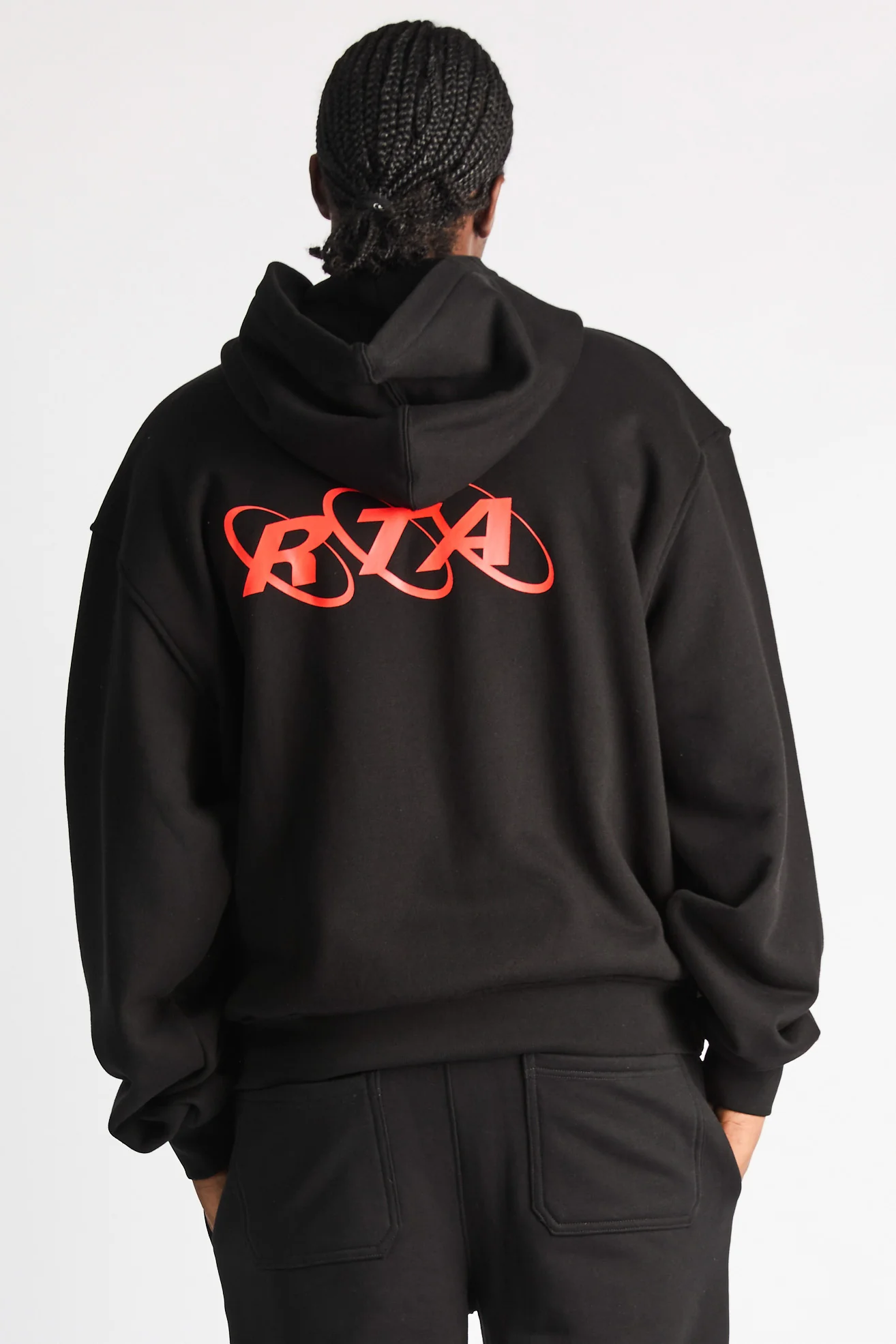 REN LAYERED ZIP UP HOODIE | BLACK PLANETARY RTA - Image 8