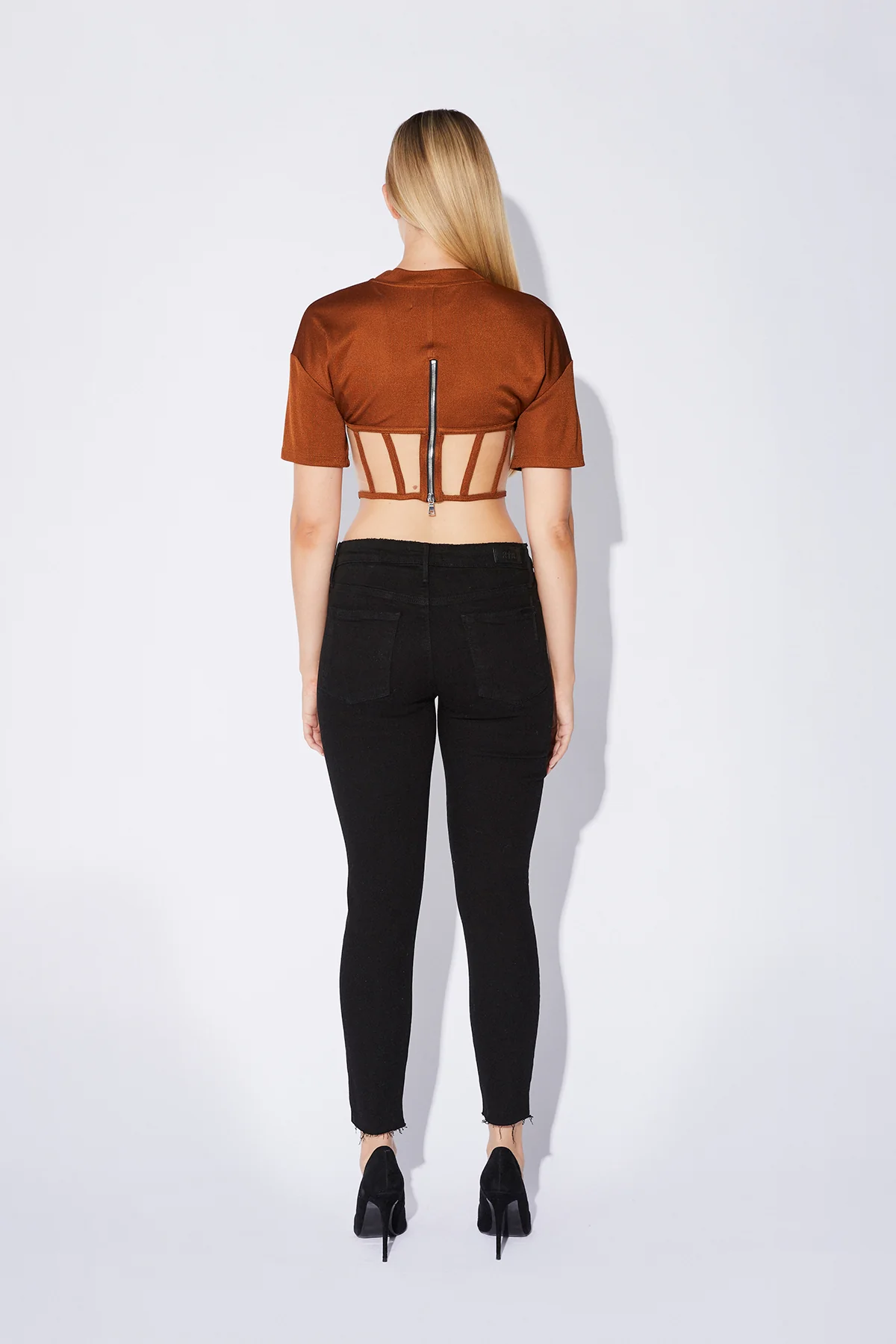 SHORT SLEEVE CORSET TOP - Image 7