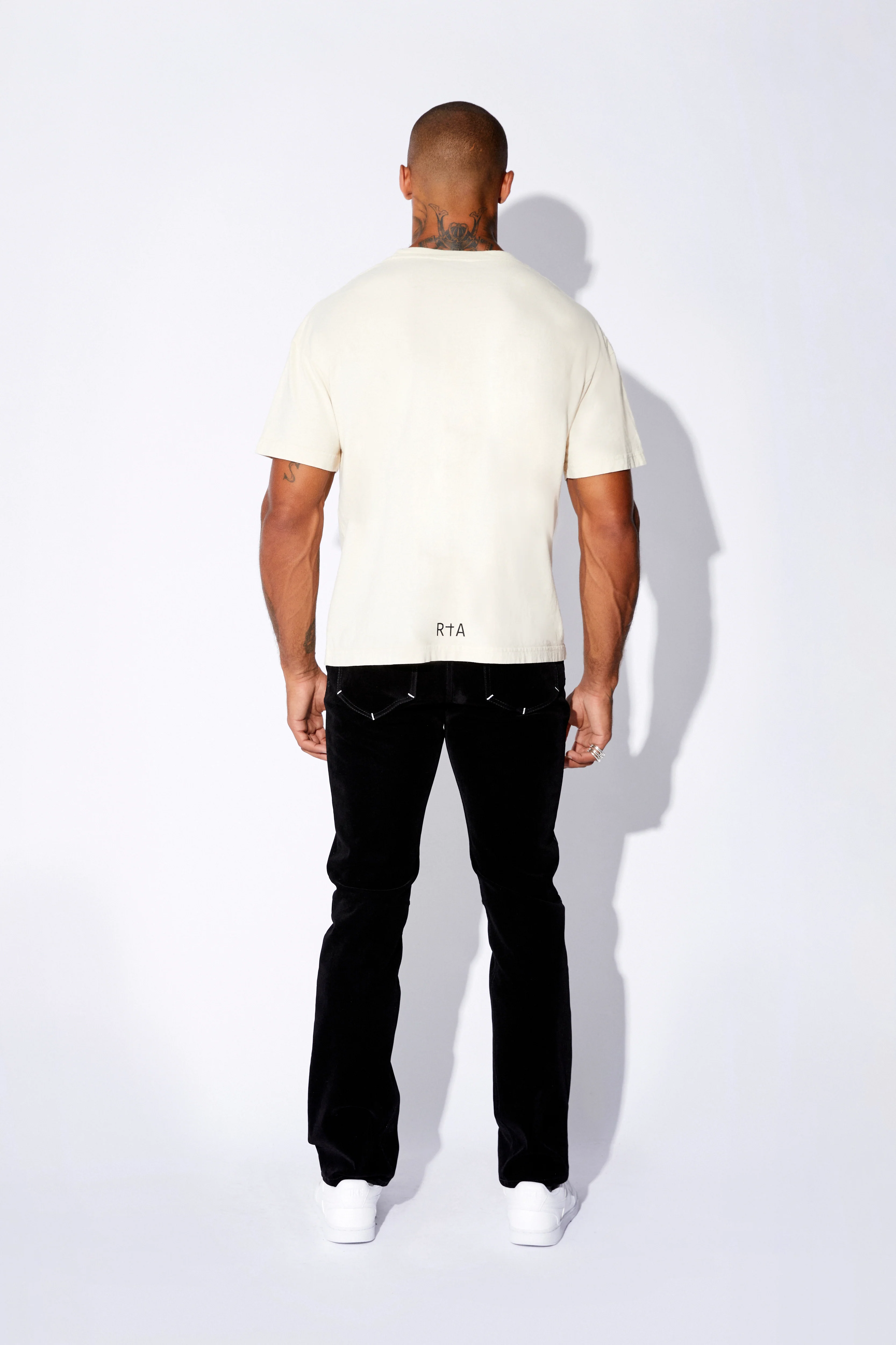 COLIN SHORT SLEEVE TEE | TAN CHEST LOGO - Image 4
