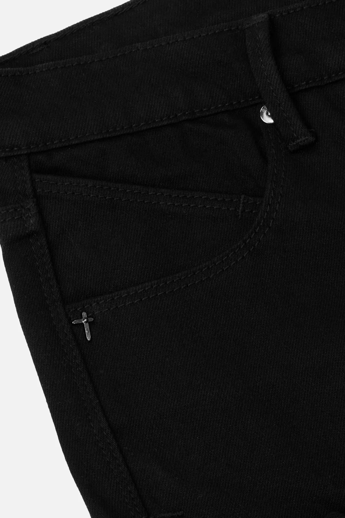 SLATE CARGO SKINNY JEAN | BLACK - Image 3