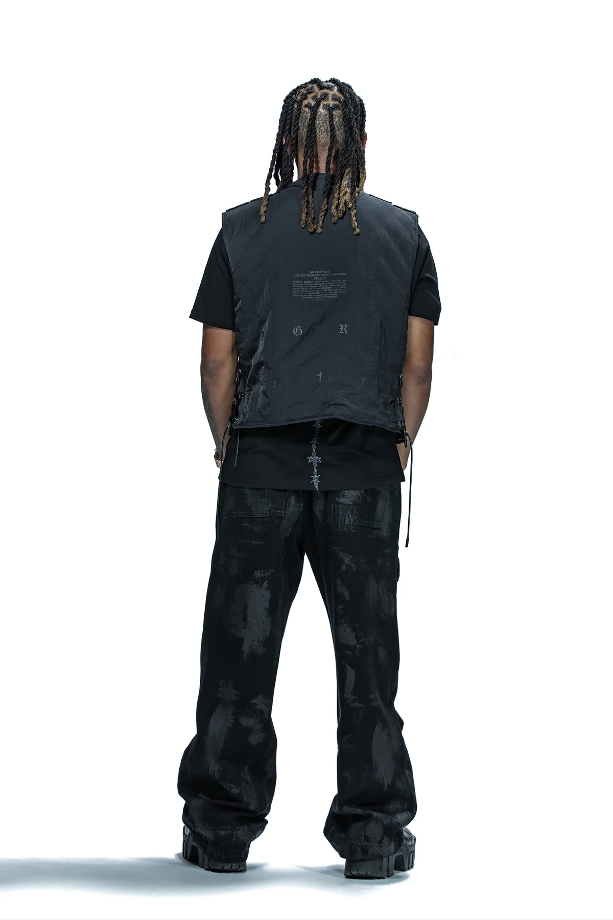 WYLIE CARGO JEAN | BLACK WAX COATED DDG - Image 4