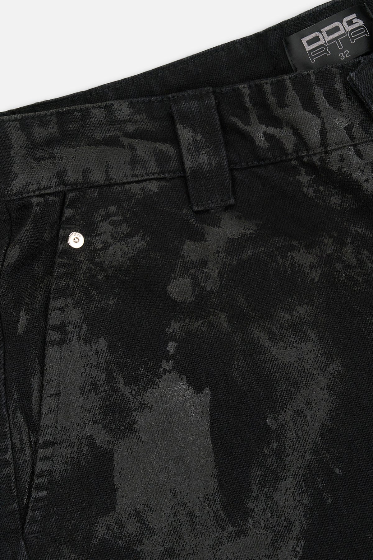 WYLIE CARGO JEAN | BLACK WAX COATED DDG - Image 9