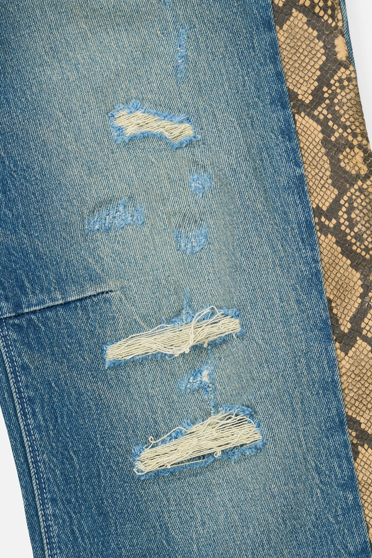 ZED STRAIGHT LEG JEAN | BLUE SNAKE PANELS - Image 7