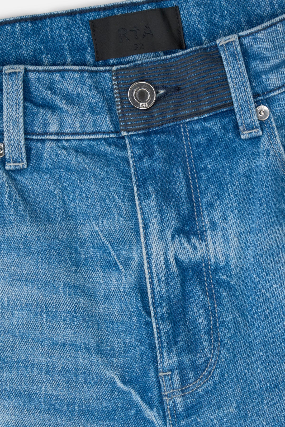 ZED STRAIGHT LEG STUDDED JEAN | BLUE CROSS PANELS - Image 4